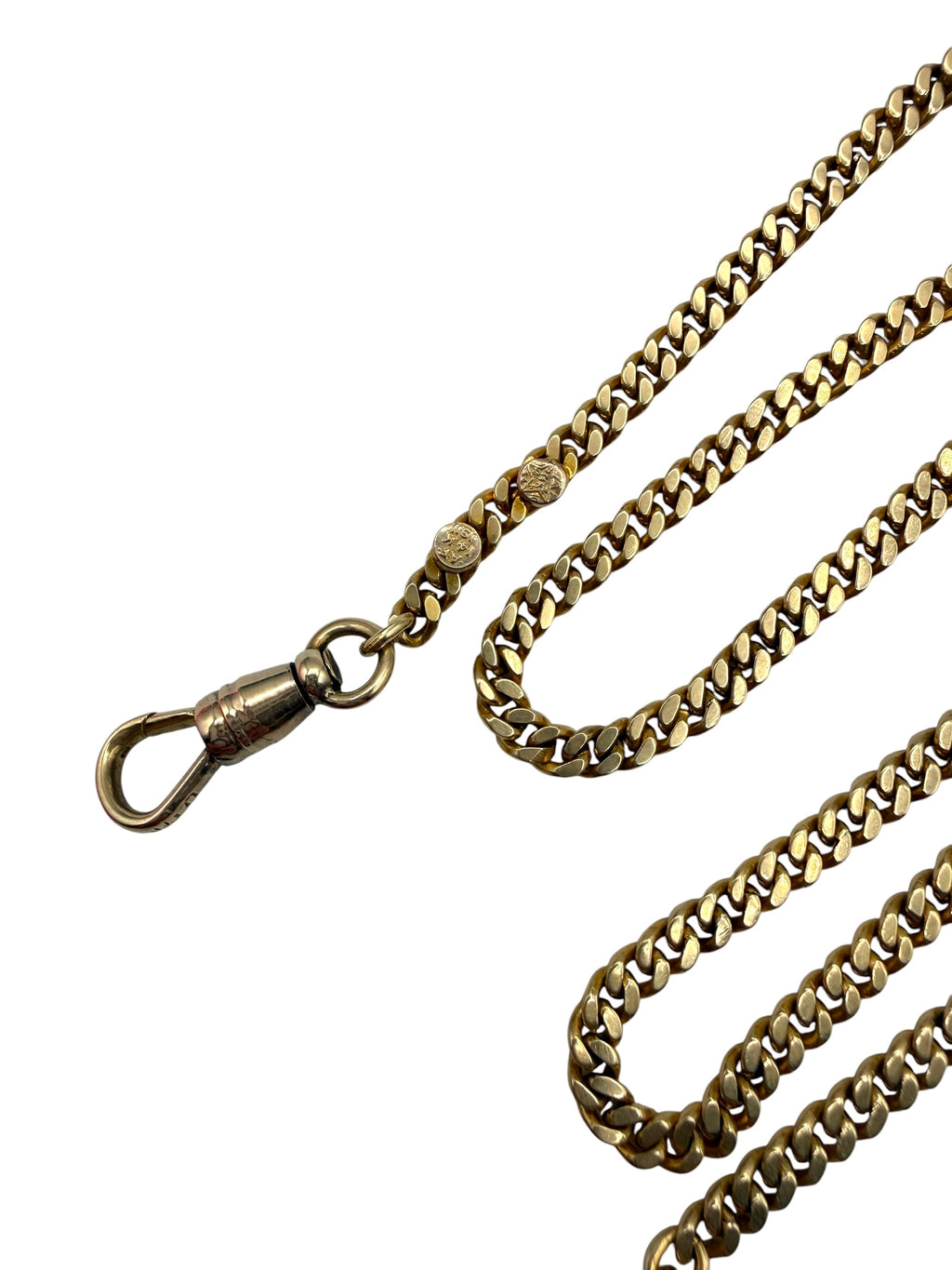 14k Antique Curb Watch Chain
