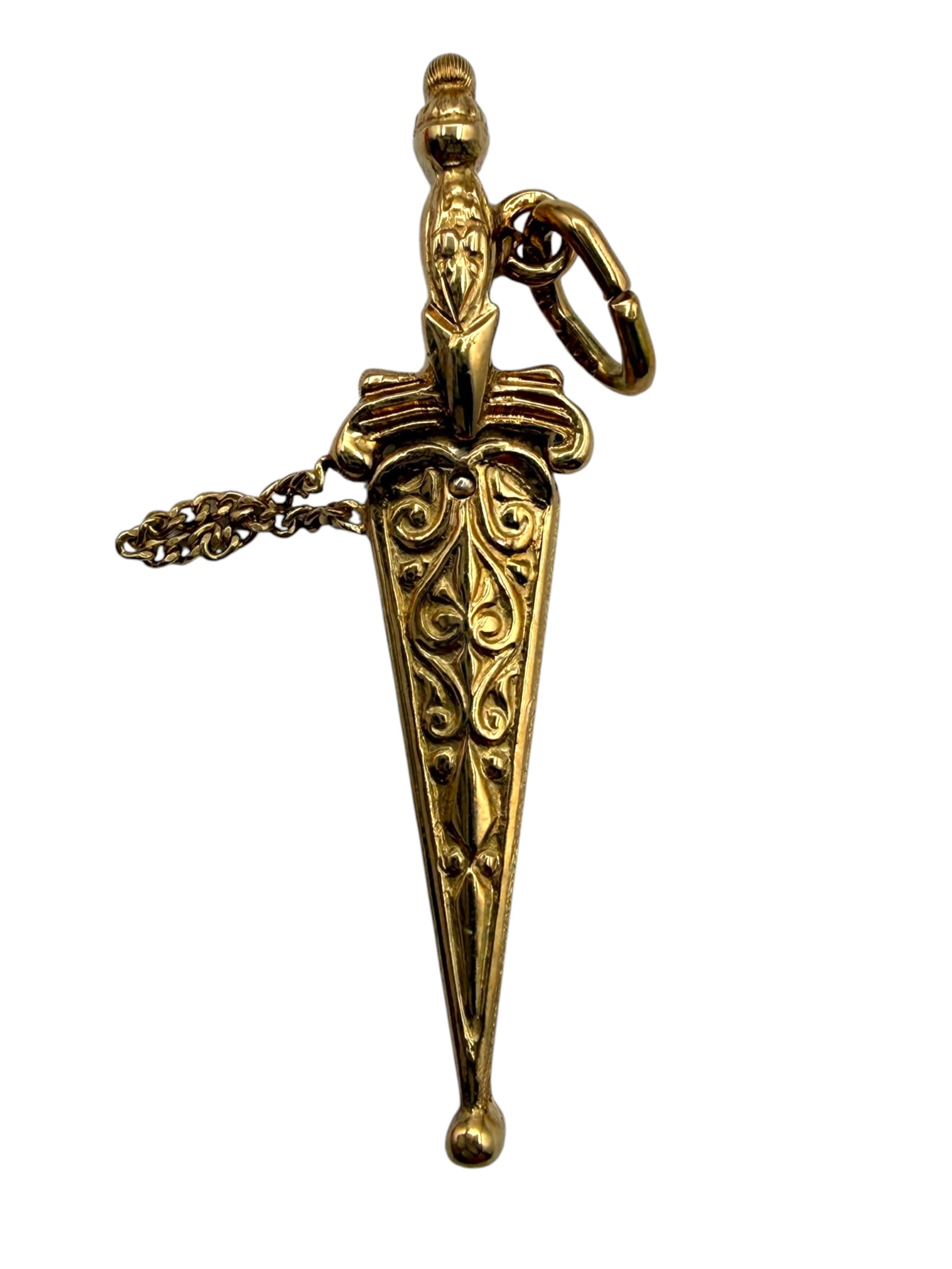 14k Dagger Charm