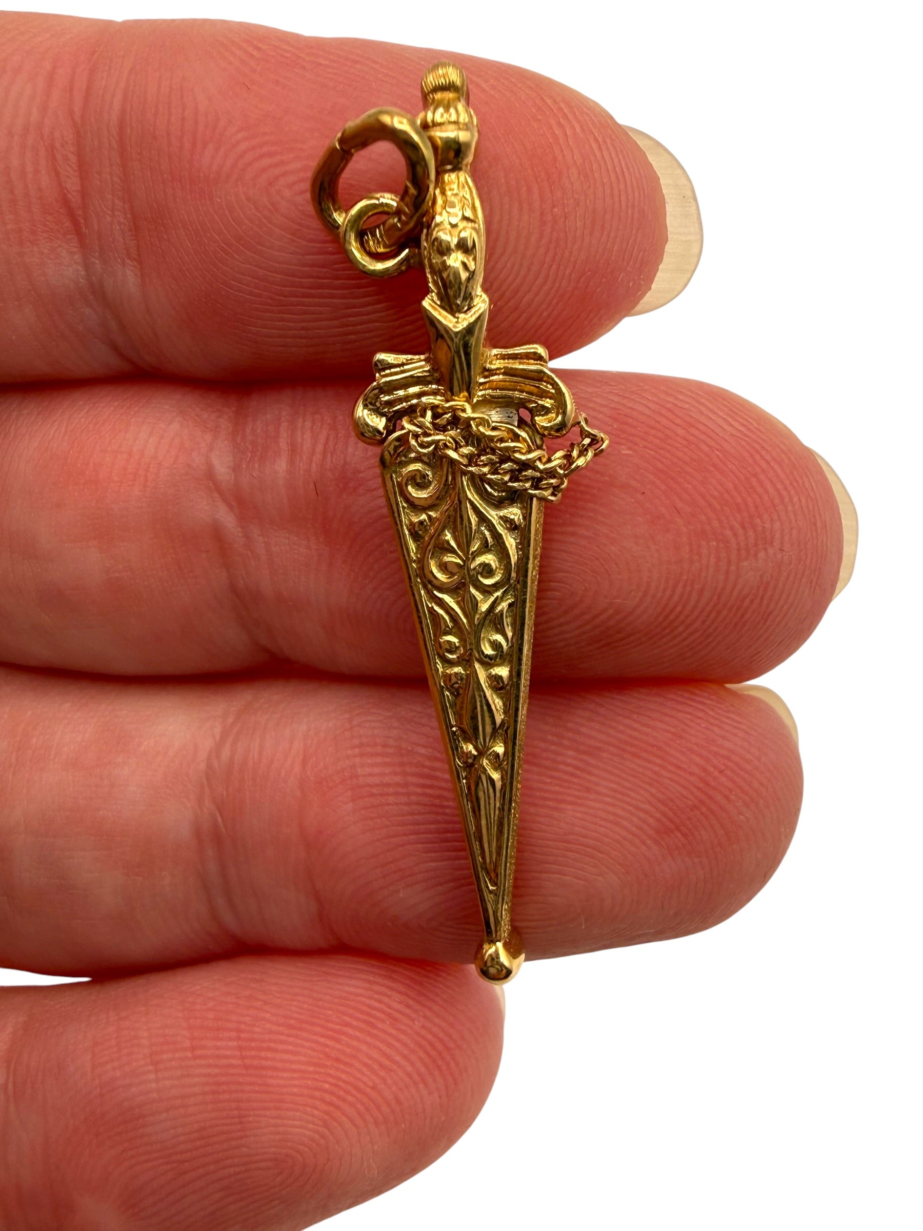 14k Dagger Charm