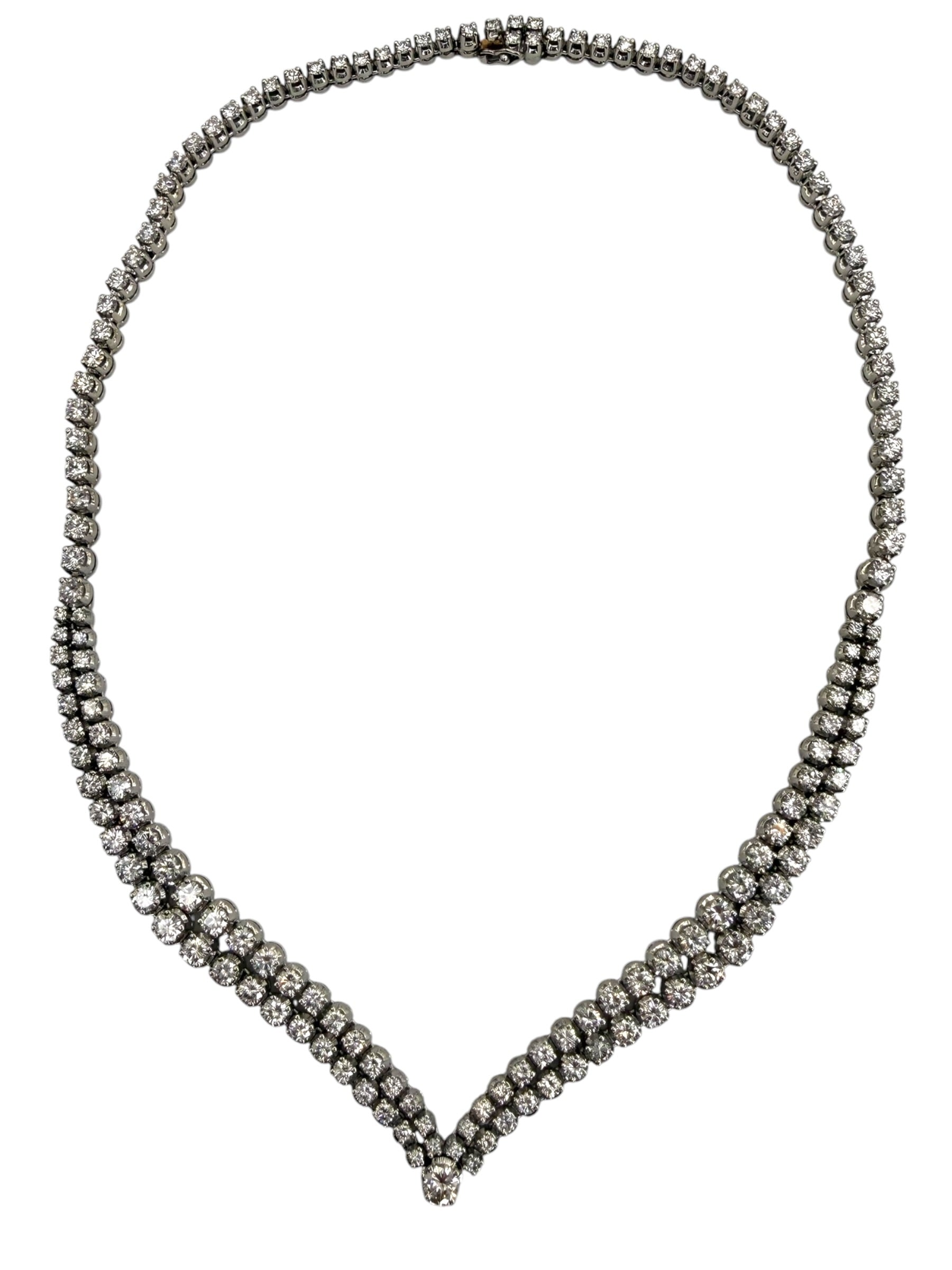 18k Princess Diamond Dinner Necklace