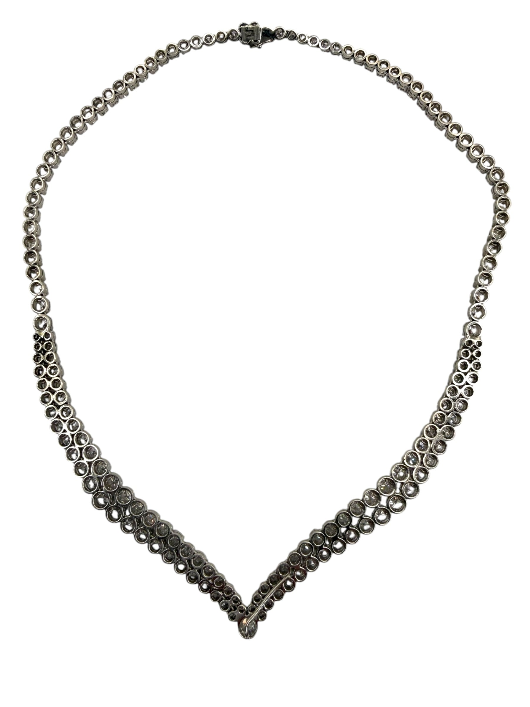 18k Princess Diamond Dinner Necklace