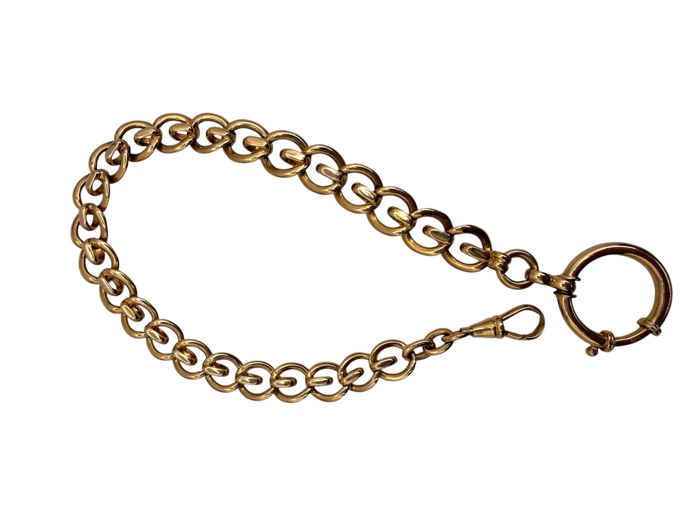 14k Rose Gold Watch Chain