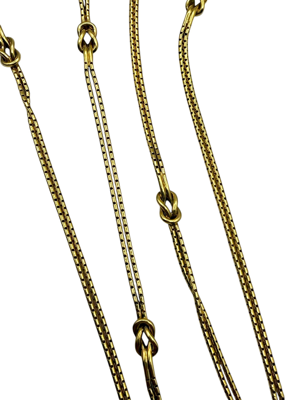 18k Knot Station Necklace
