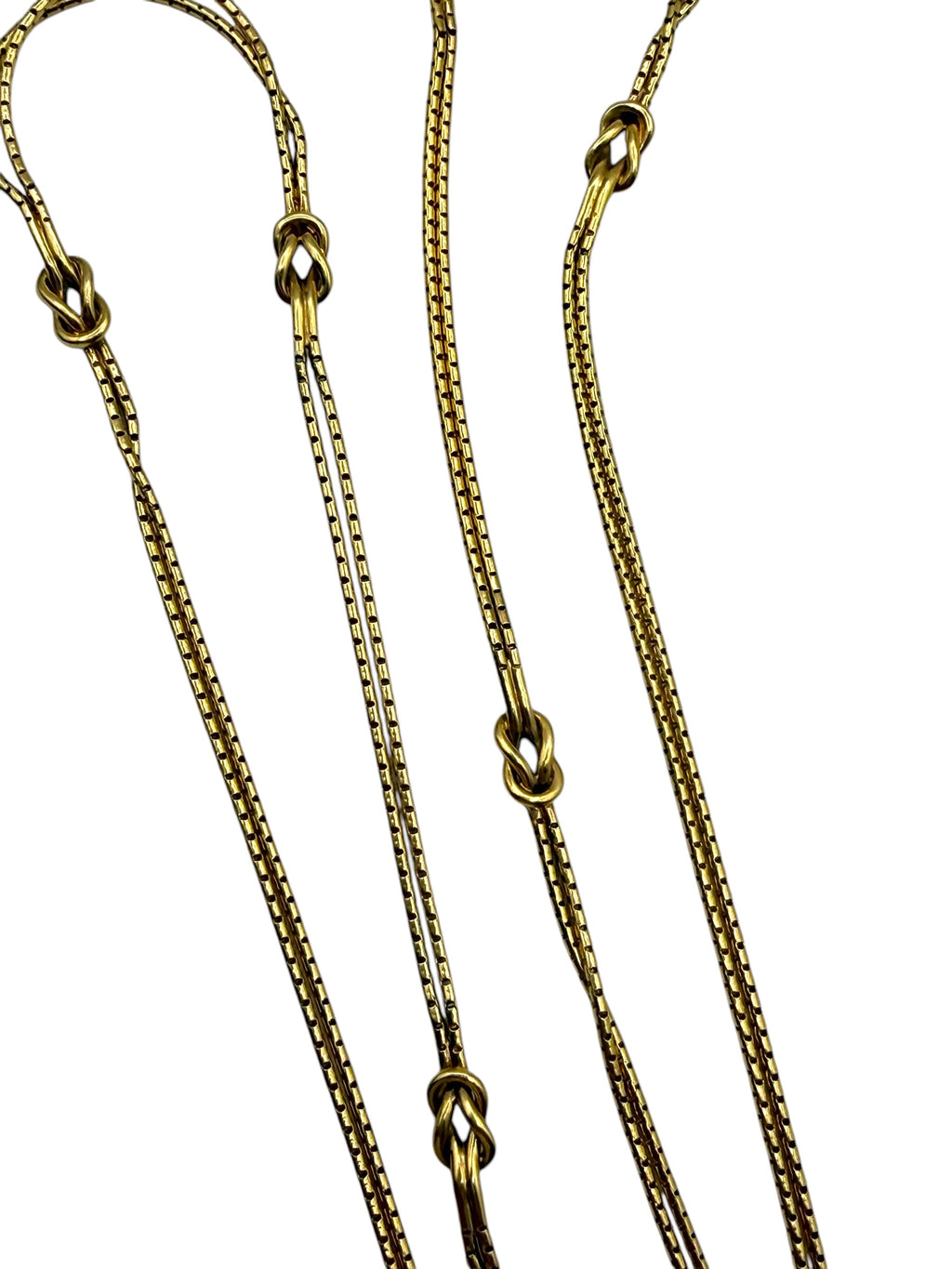 18k Knot Station Necklace