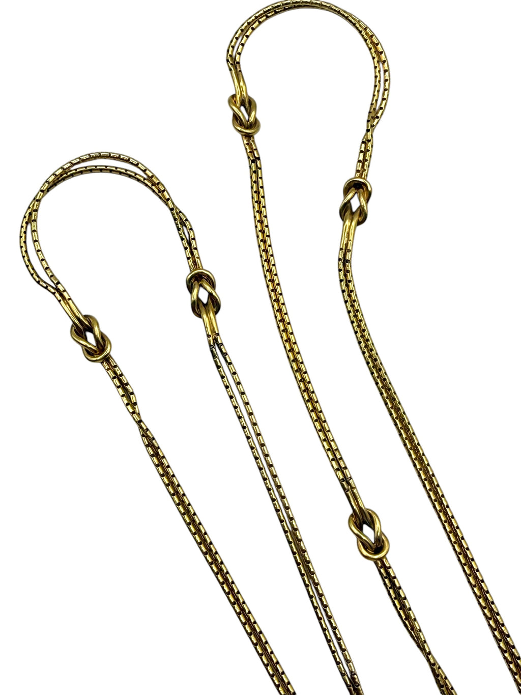 18k Knot Station Necklace