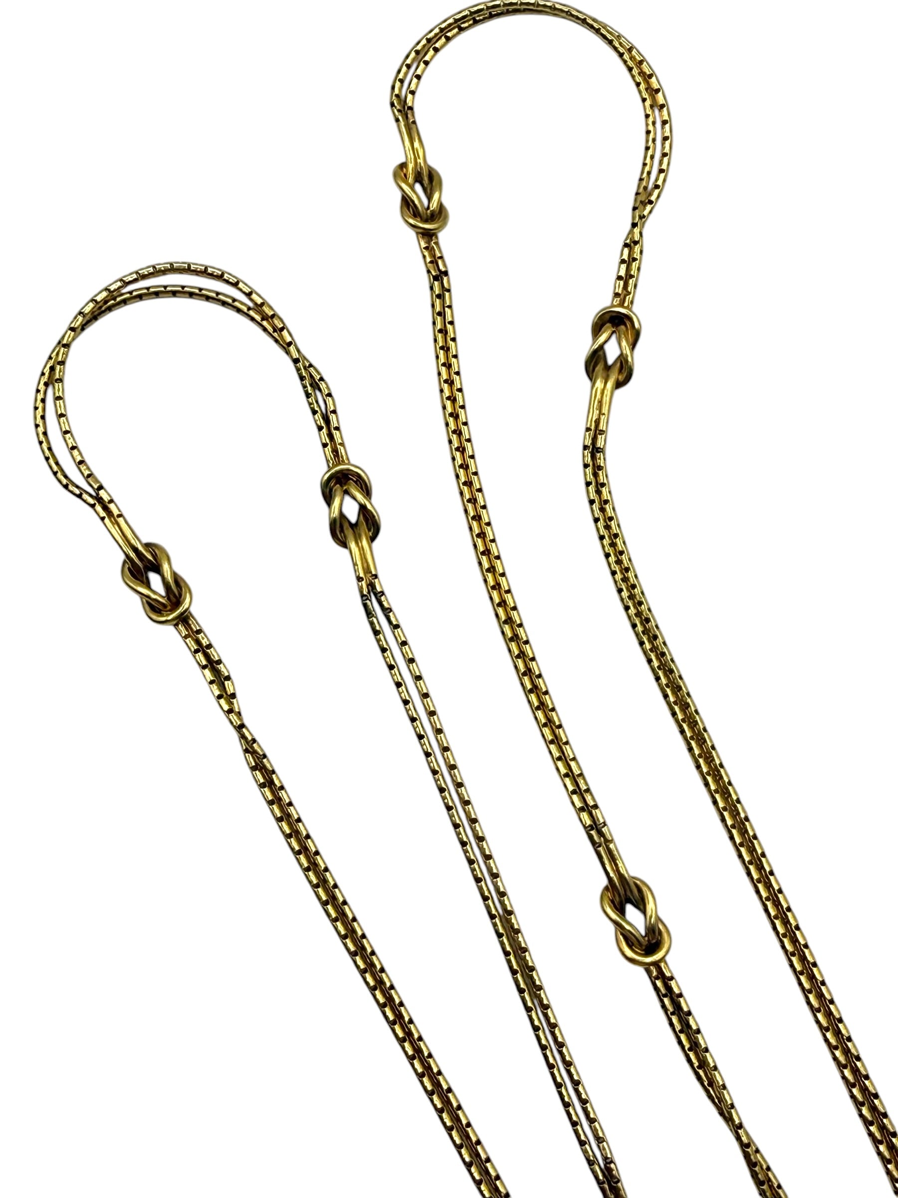 18k Knot Station Necklace