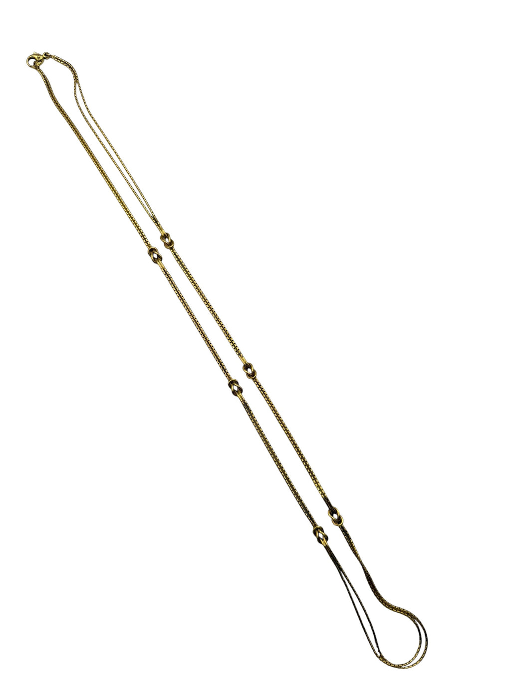 18k Knot Station Necklace