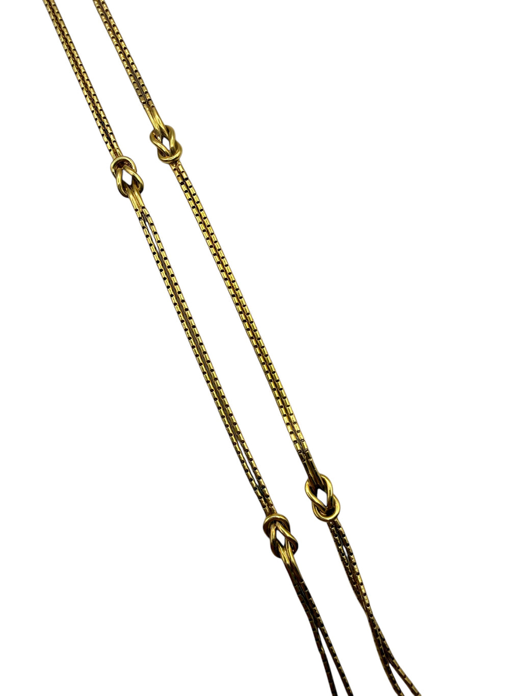 18k Knot Station Necklace