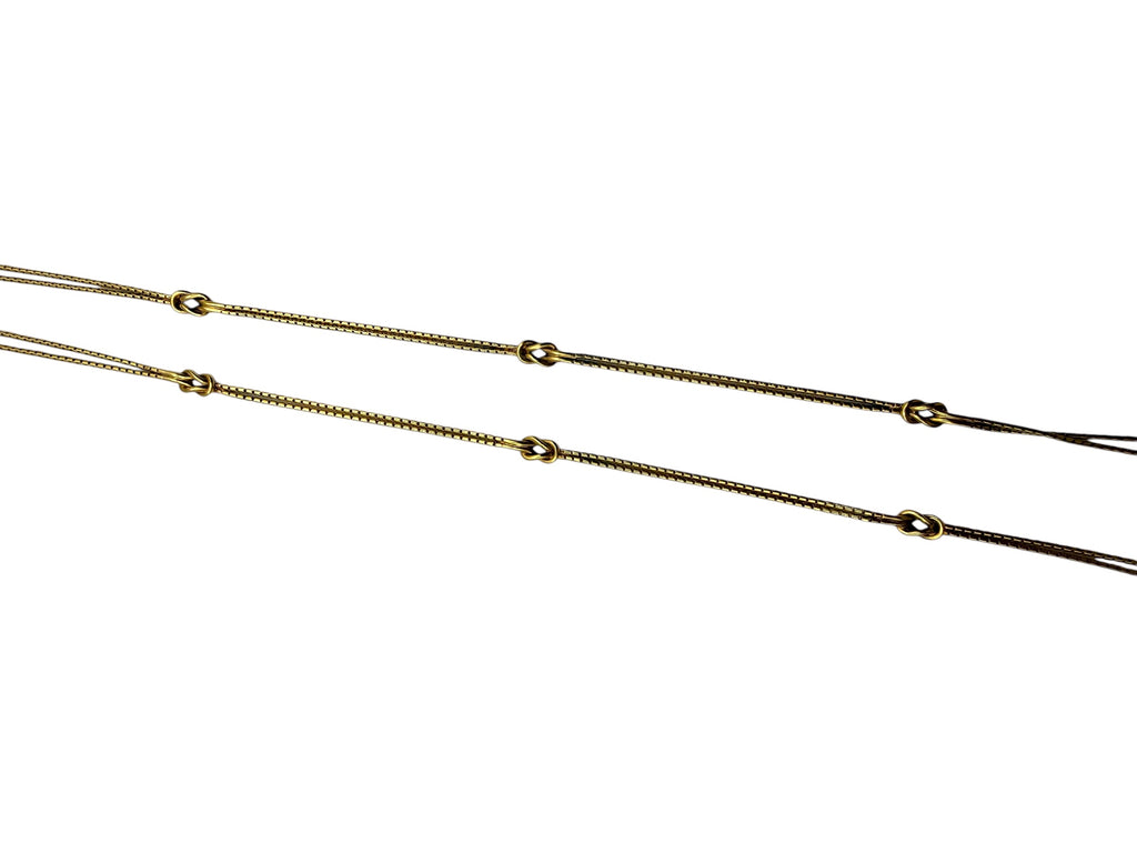 18k Knot Station Necklace