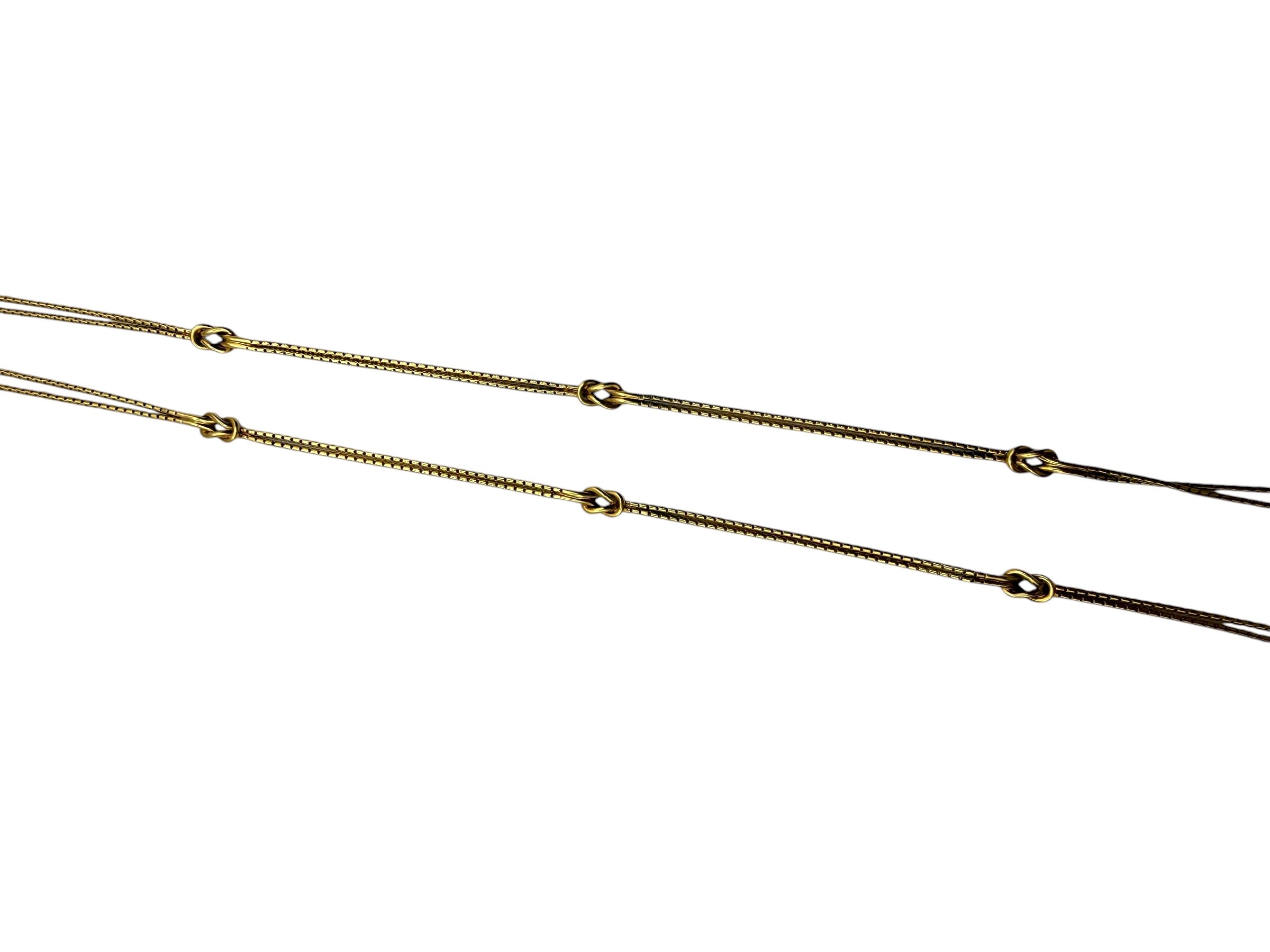 18k Knot Station Necklace