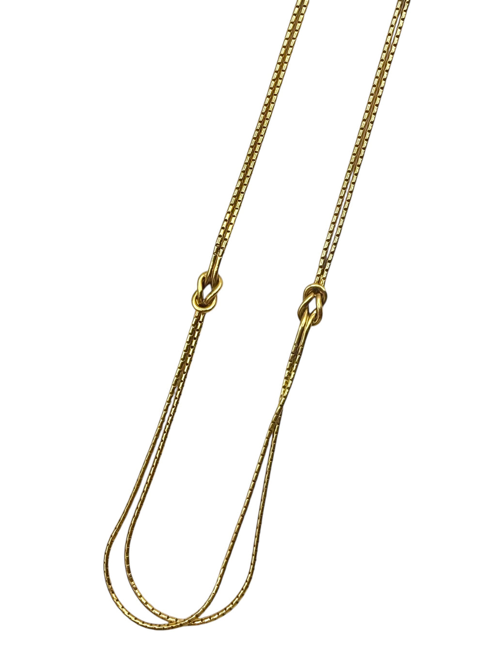 18k Knot Station Necklace
