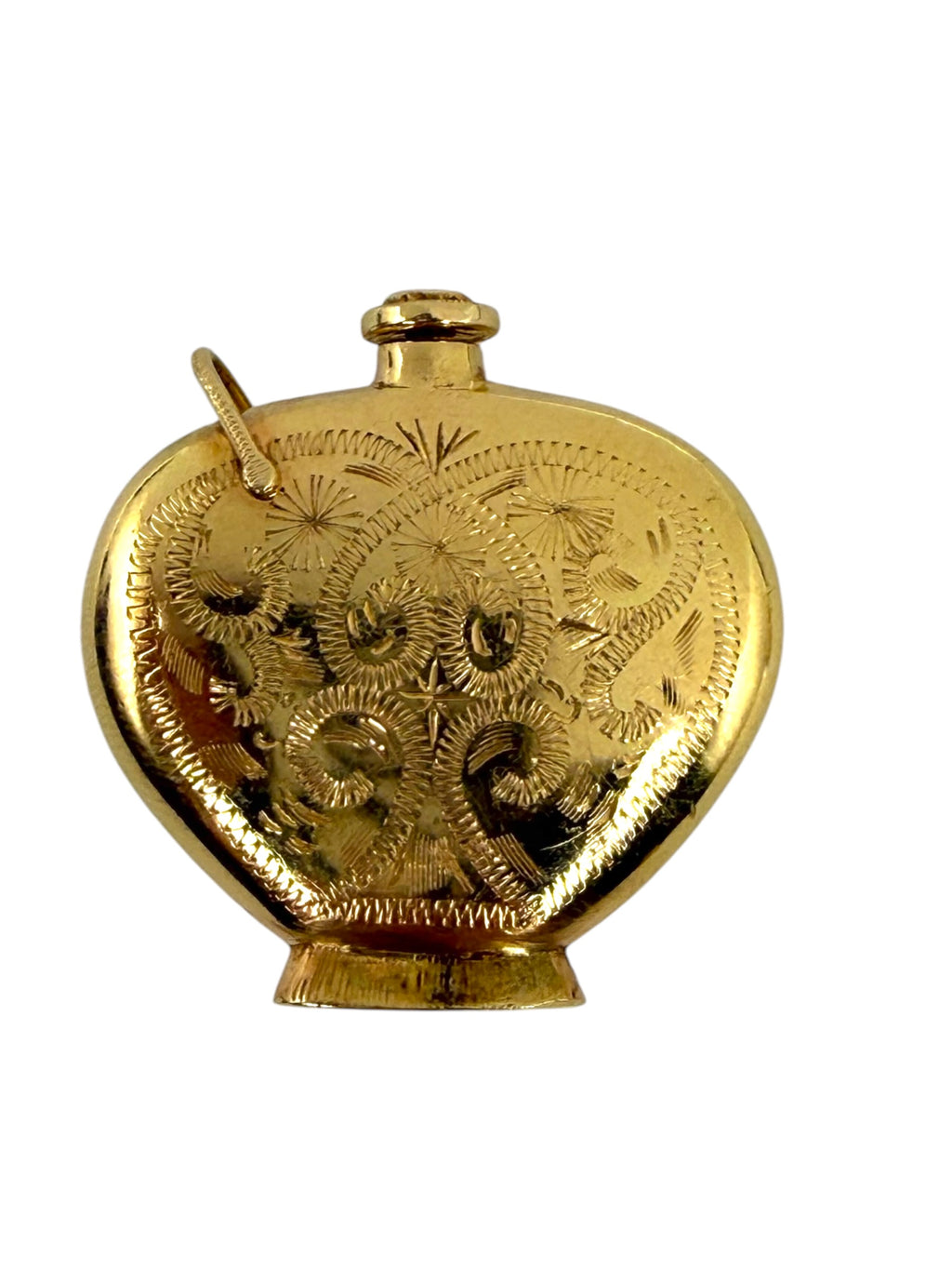 14k Diamond Perfume Bottle Pendant