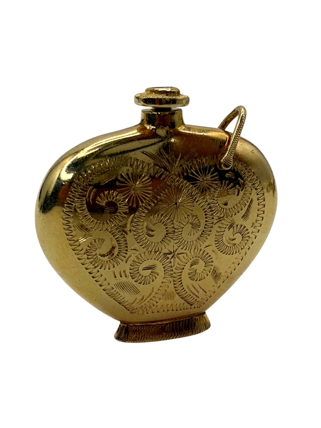 14k Diamond Perfume Bottle Pendant