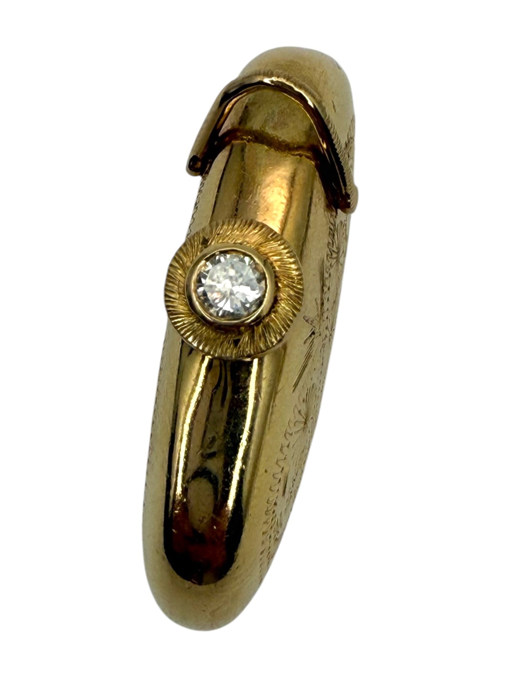 14k Diamond Perfume Bottle Pendant