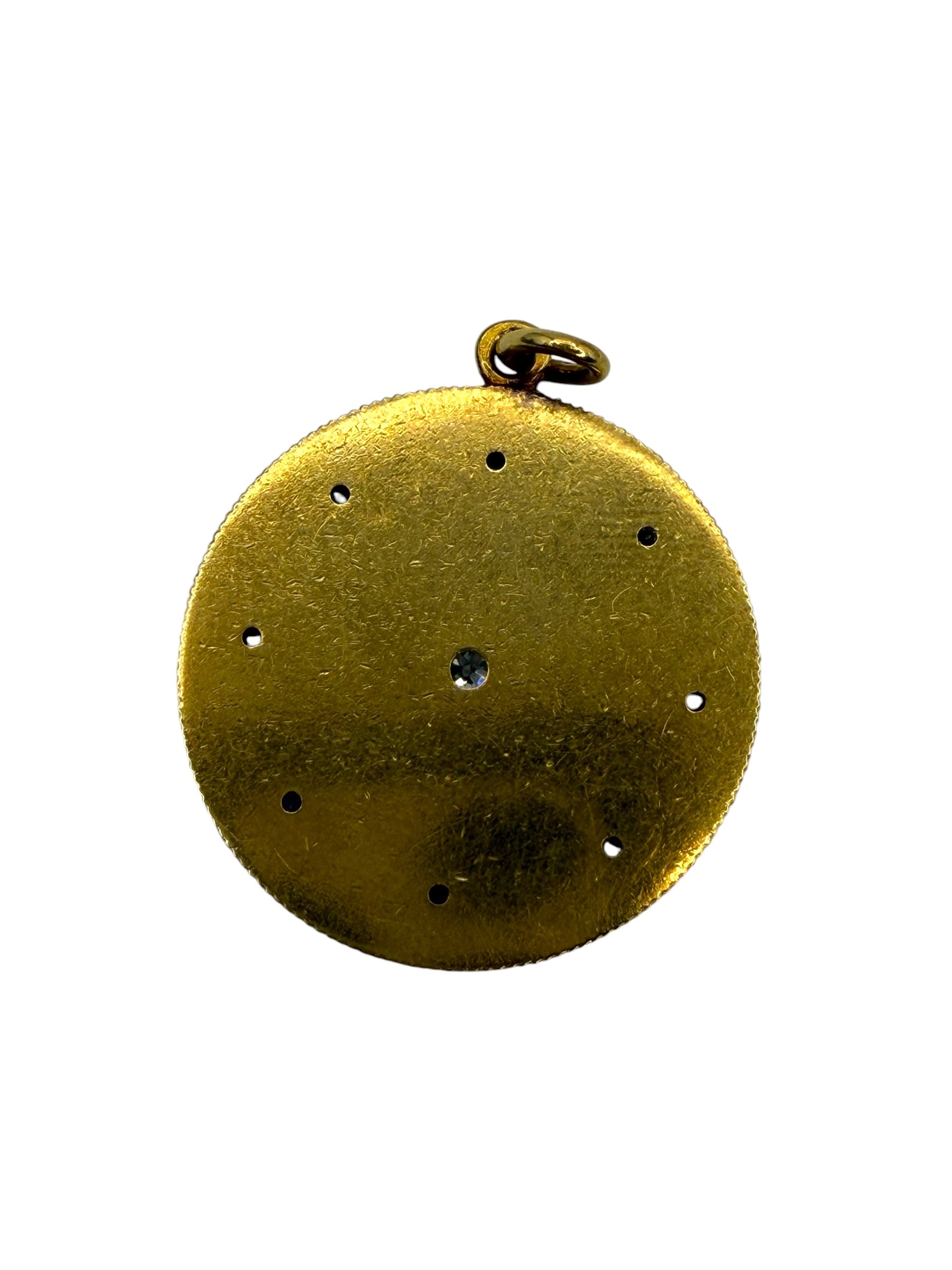 18k Diamond Starburst Pendant