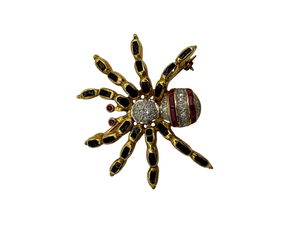 14k Tarantula Brooch