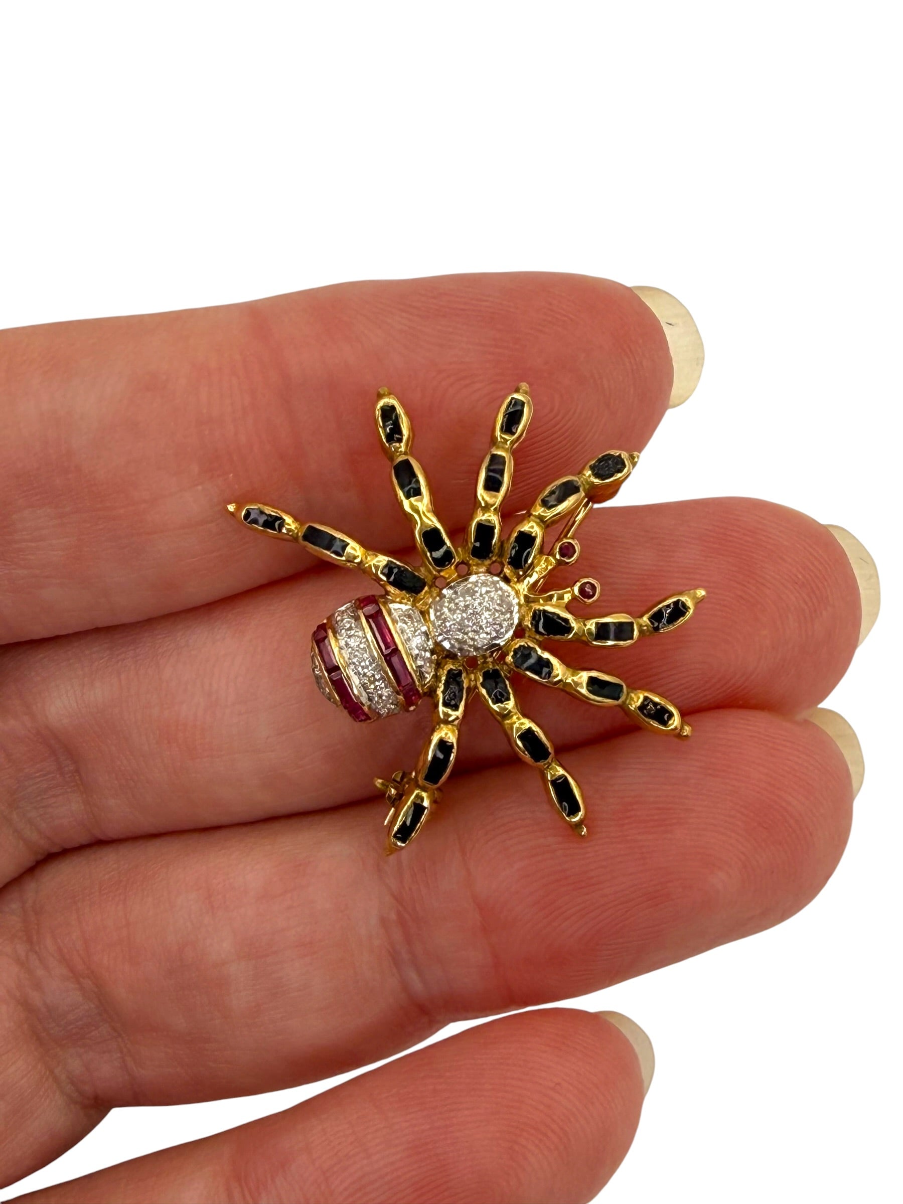 14k Tarantula Brooch