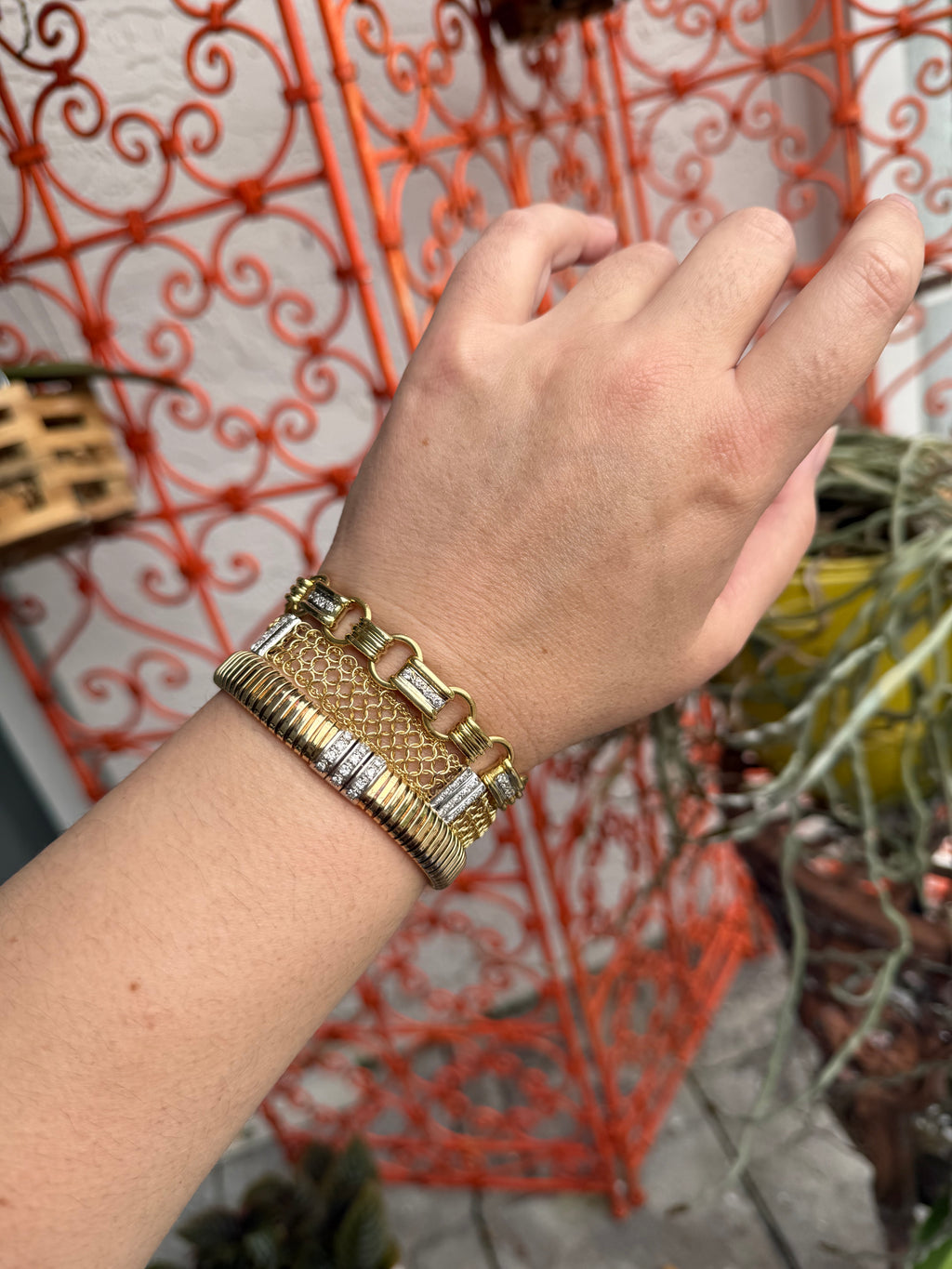 18k Diamond Chunky Bracelet