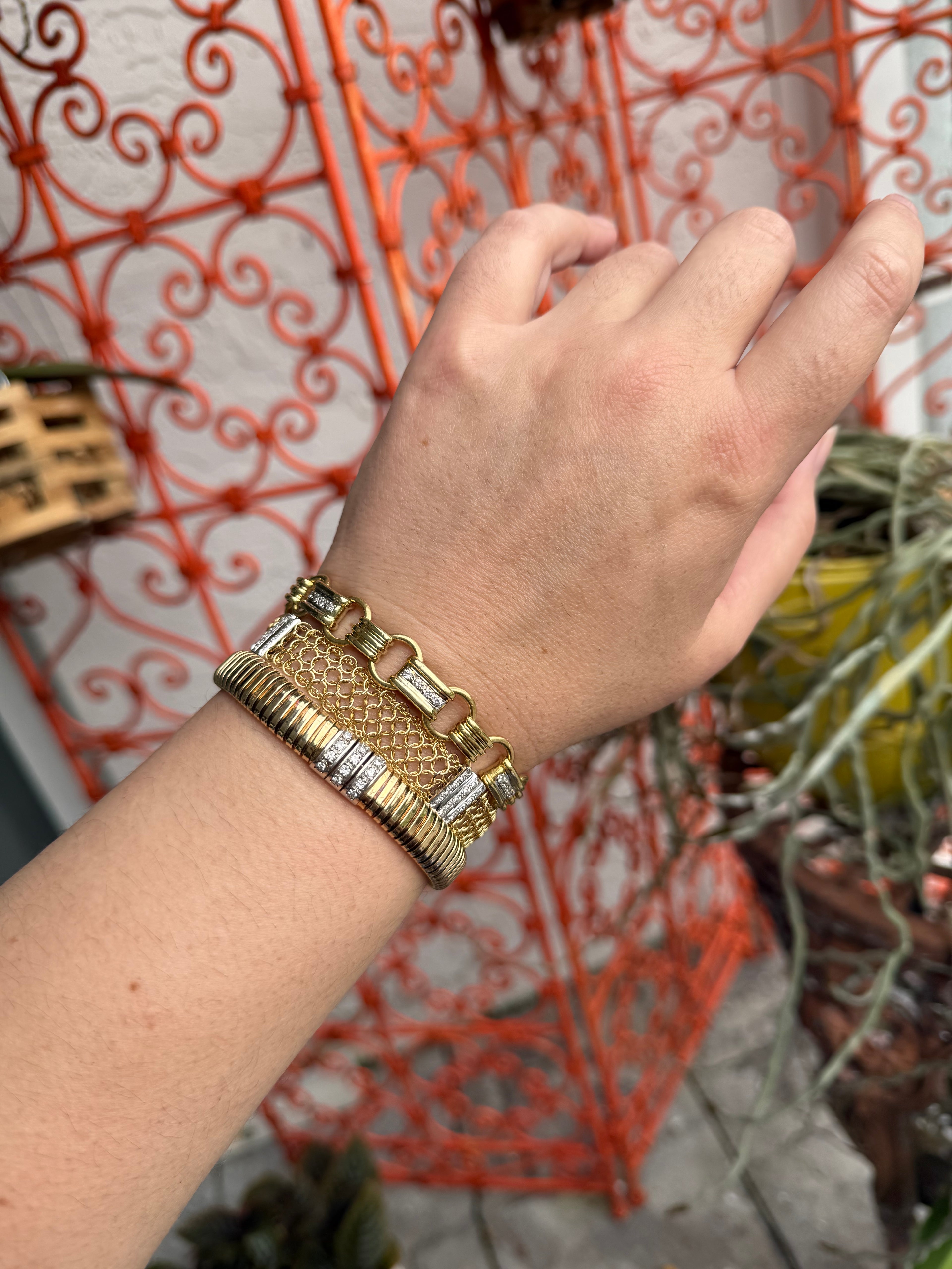 18k Diamond Chunky Bracelet