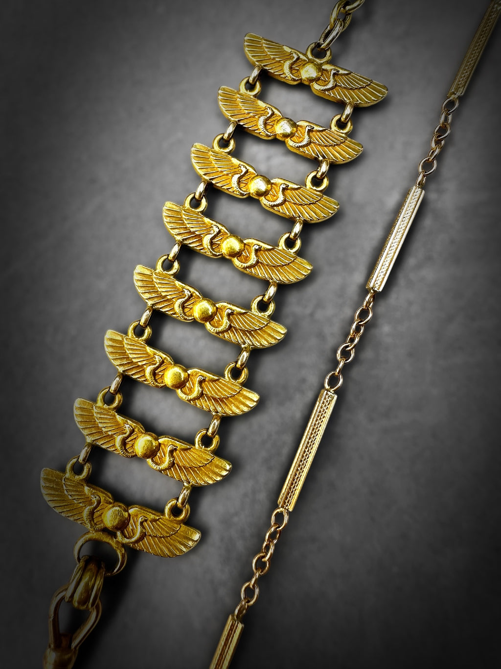 14k Egyptian Revival Fob