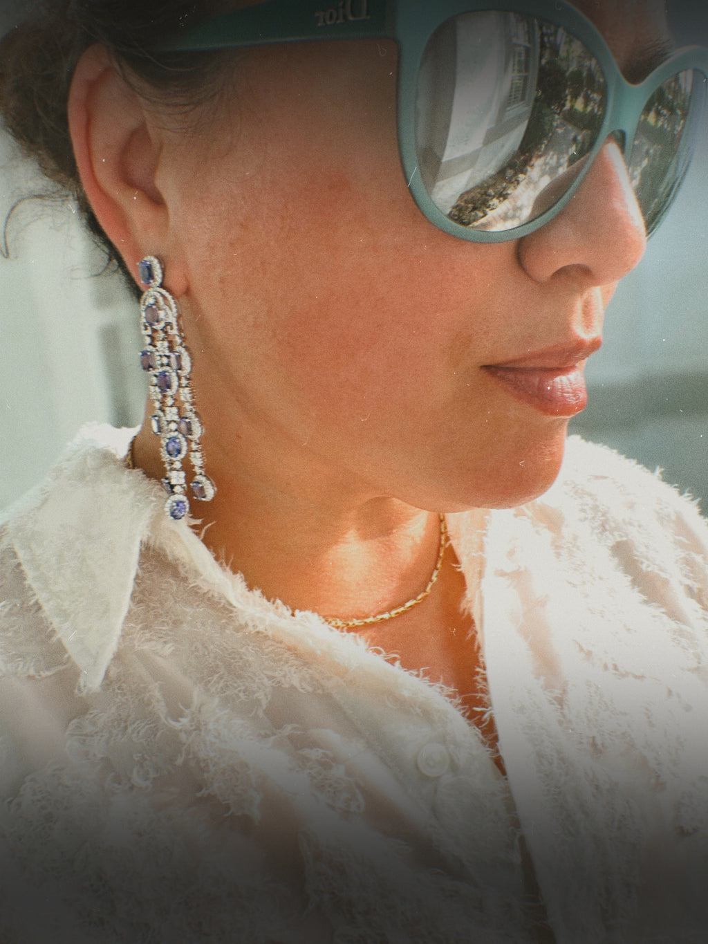 18k Tanzanite Diamond Chandelier Earrings