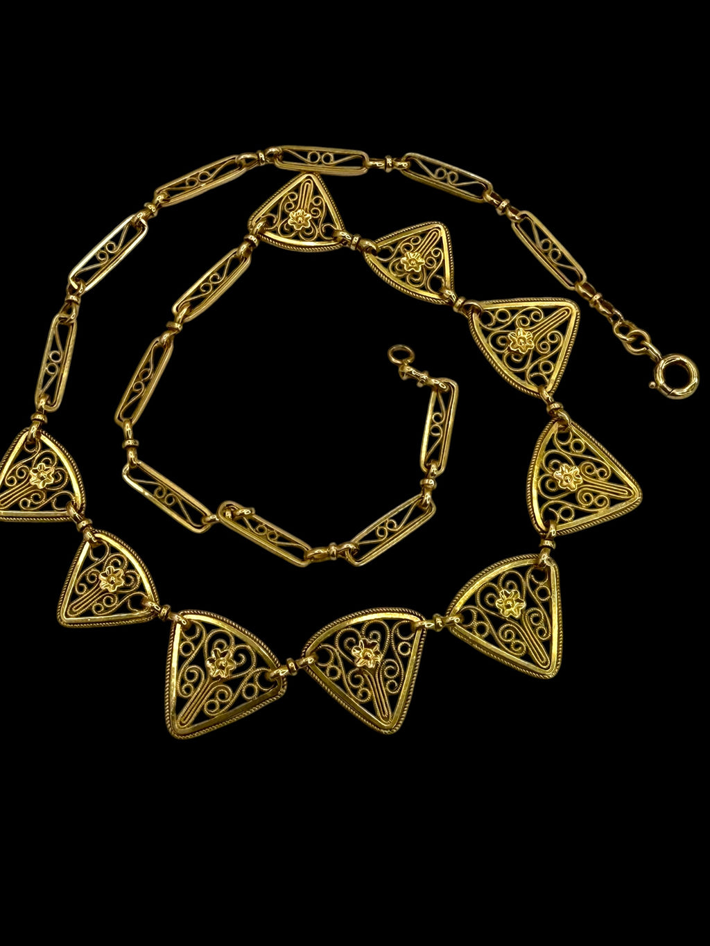18k French Filigree Necklace