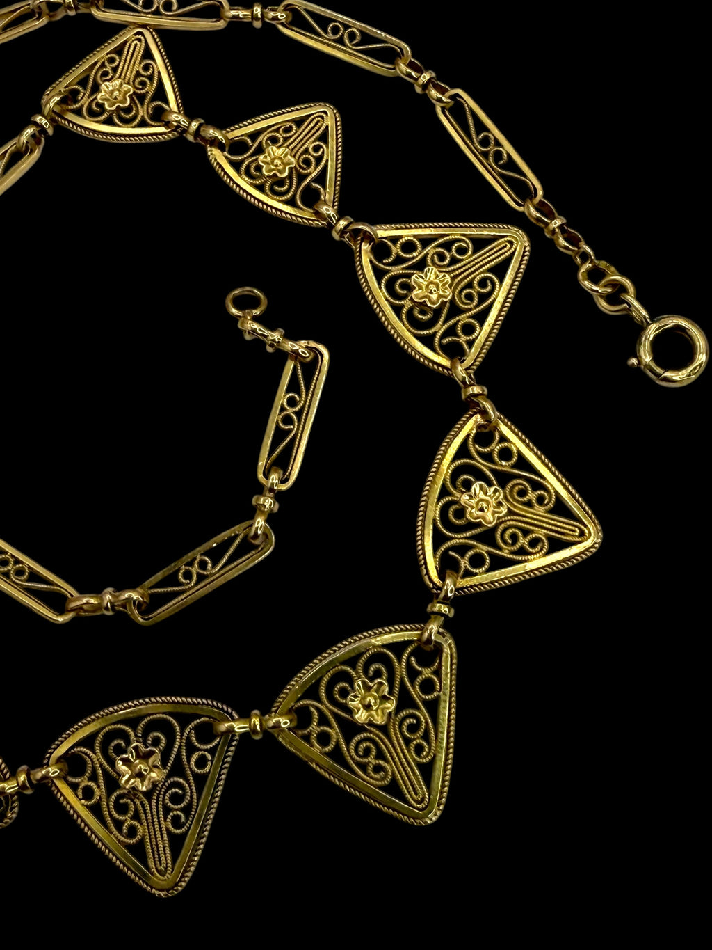 18k French Filigree Necklace