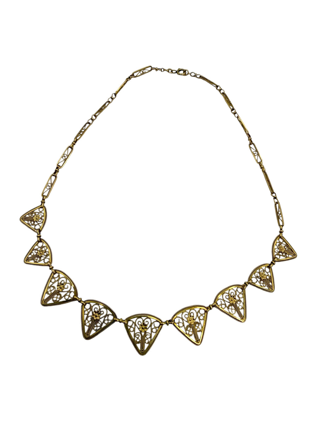 18k French Filigree Necklace