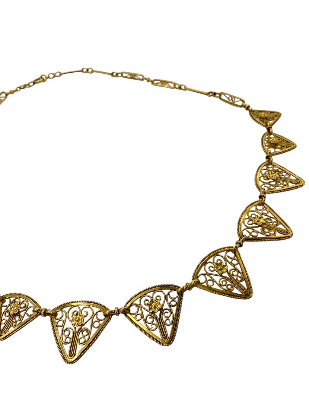 18k French Filigree Necklace