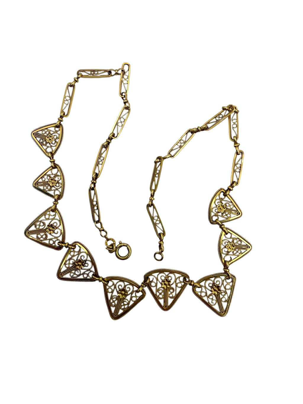18k French Filigree Necklace