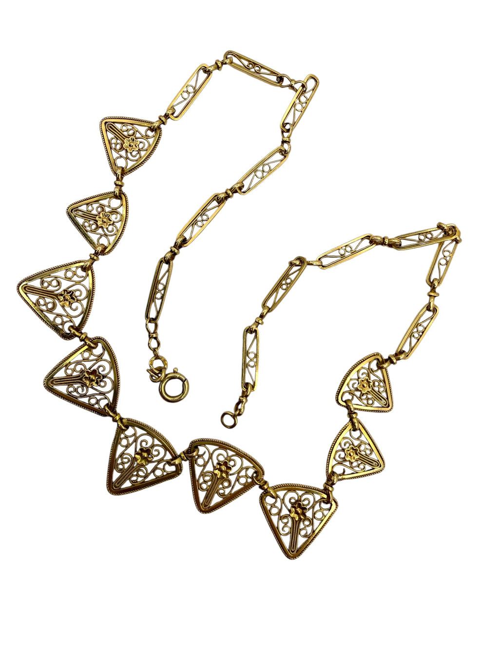 18k French Filigree Necklace
