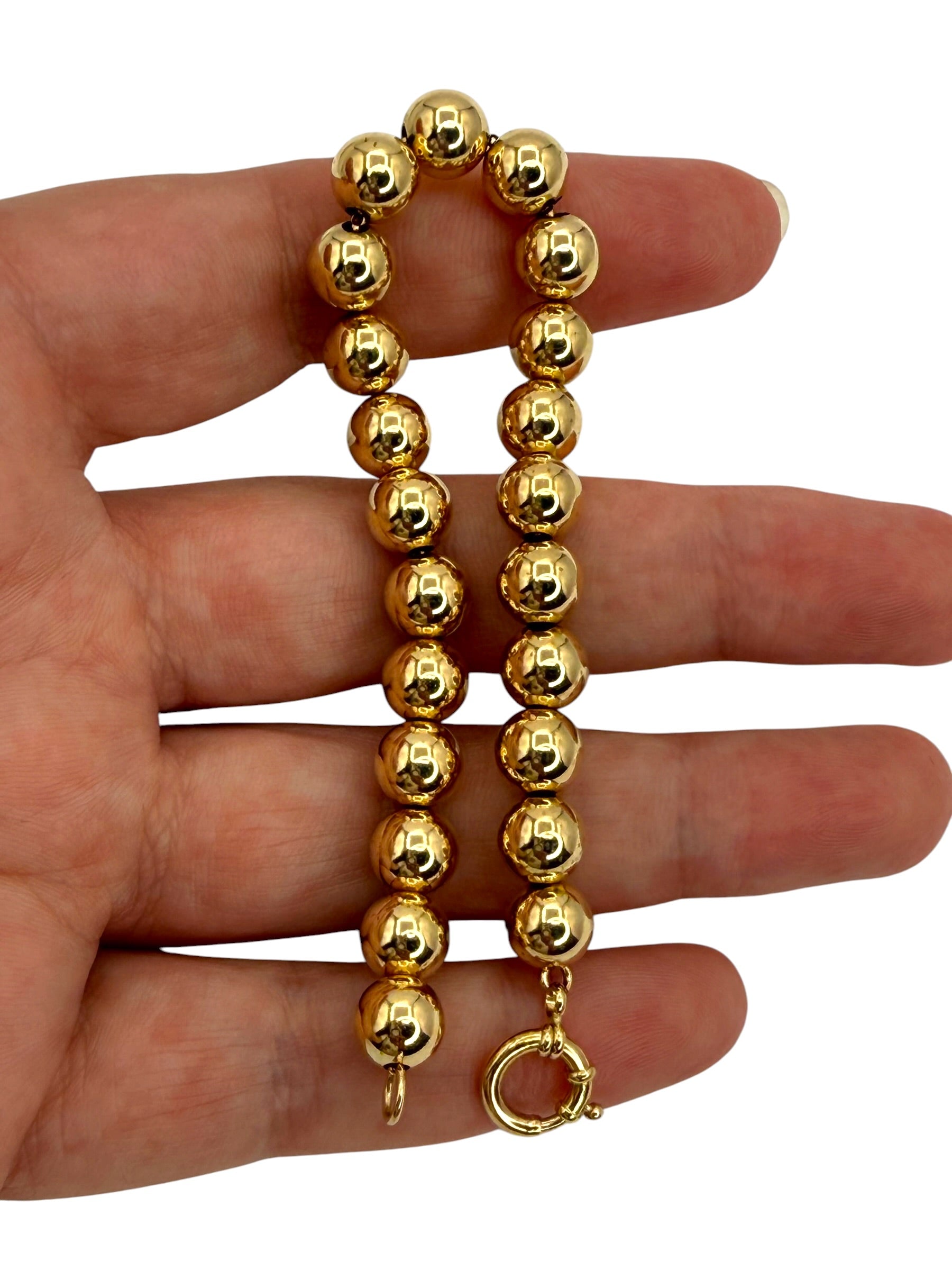 14k Ball Bracelet