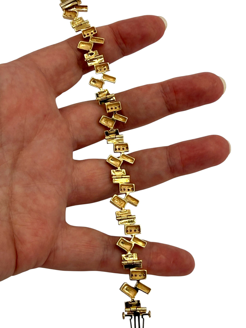 14k Onyx Diamond Bracelet