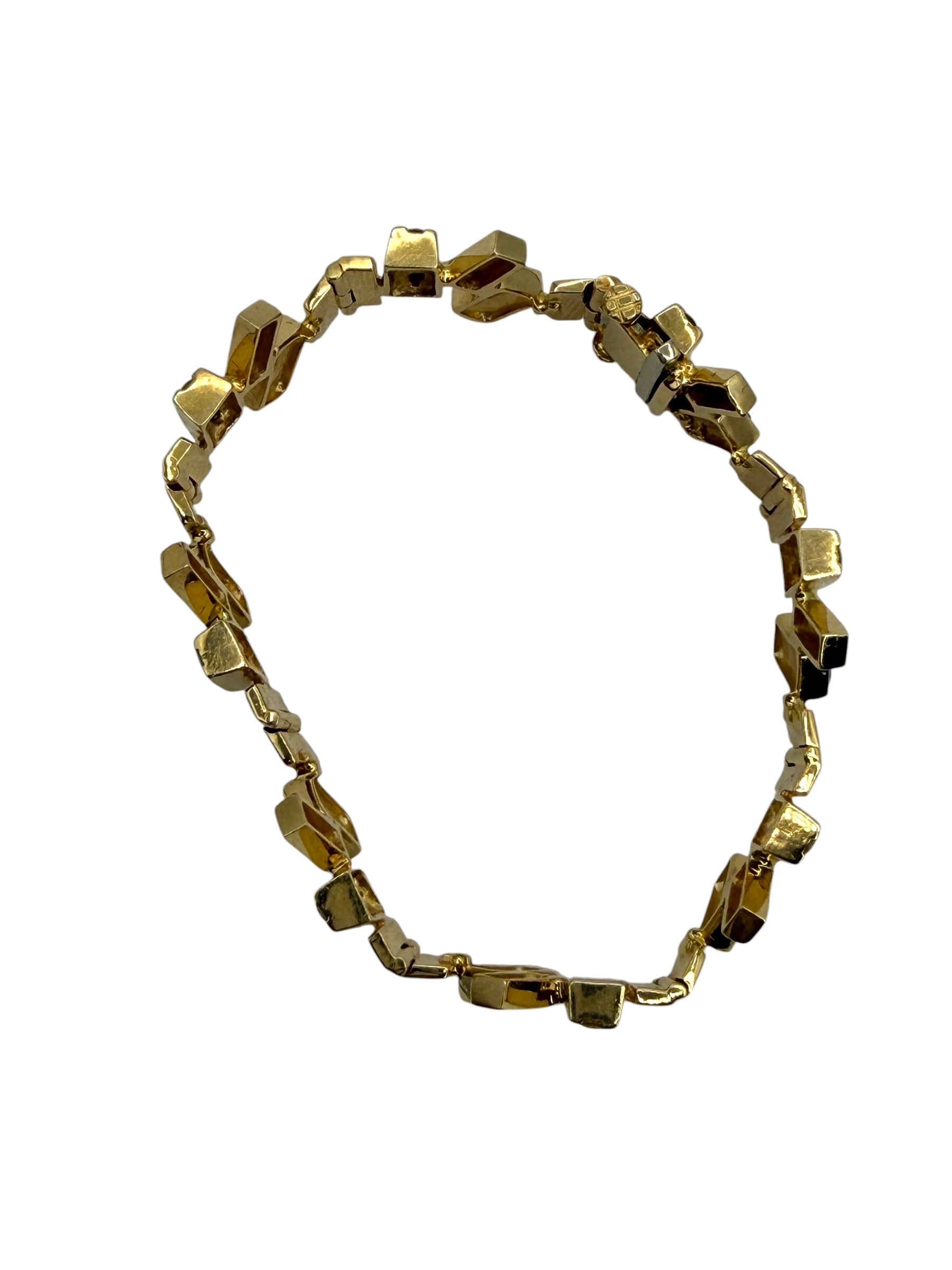 14k Onyx Diamond Bracelet