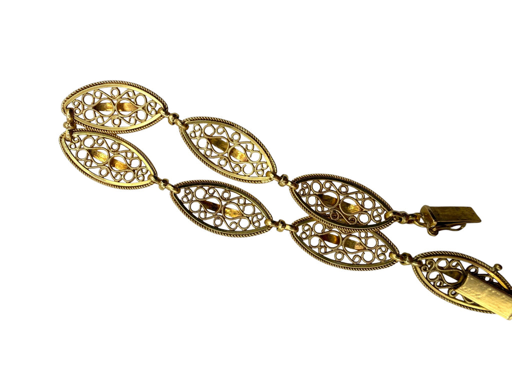 18k French Filigree Bracelet