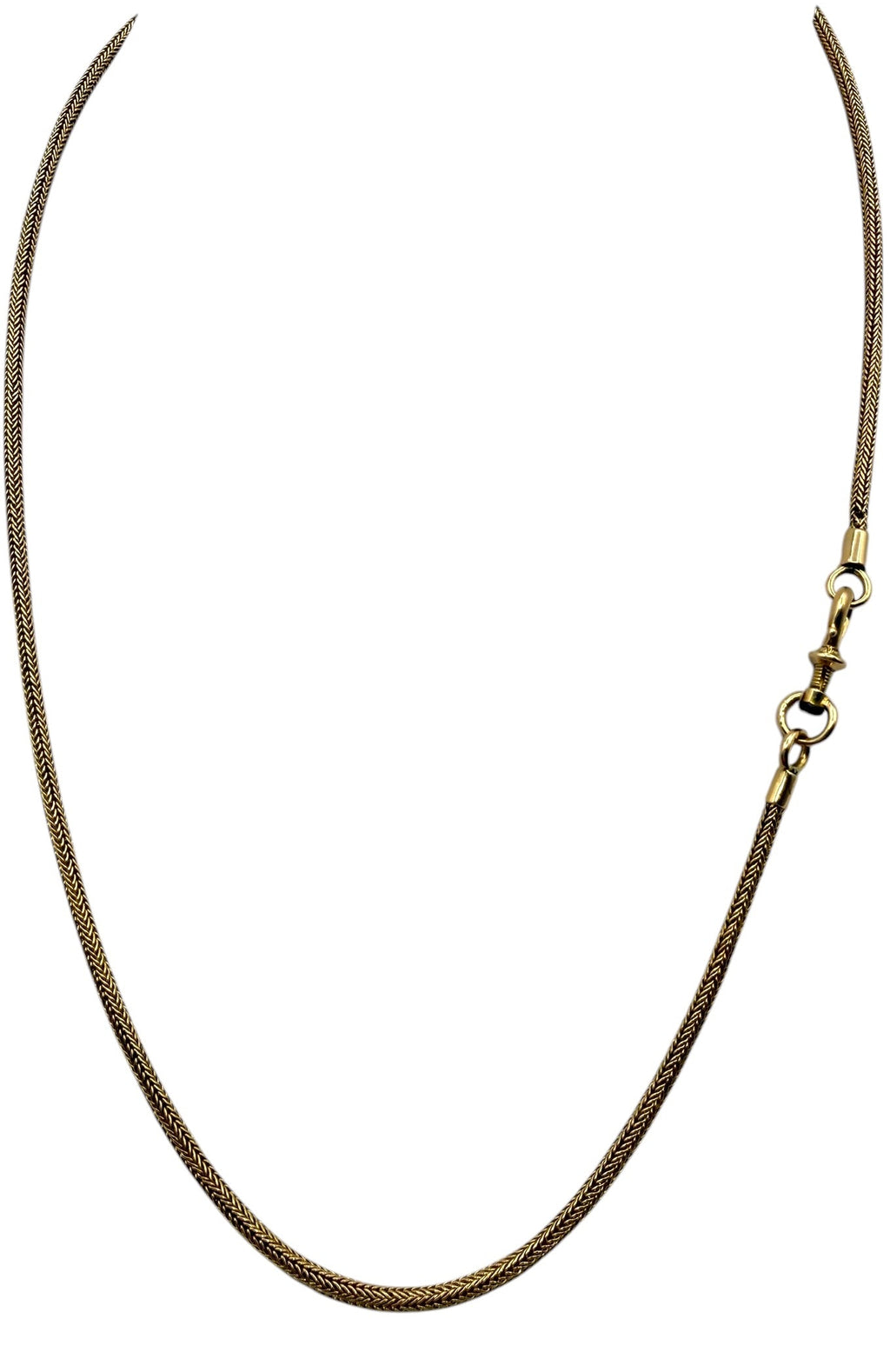 18k Antique Wheat Link Necklace