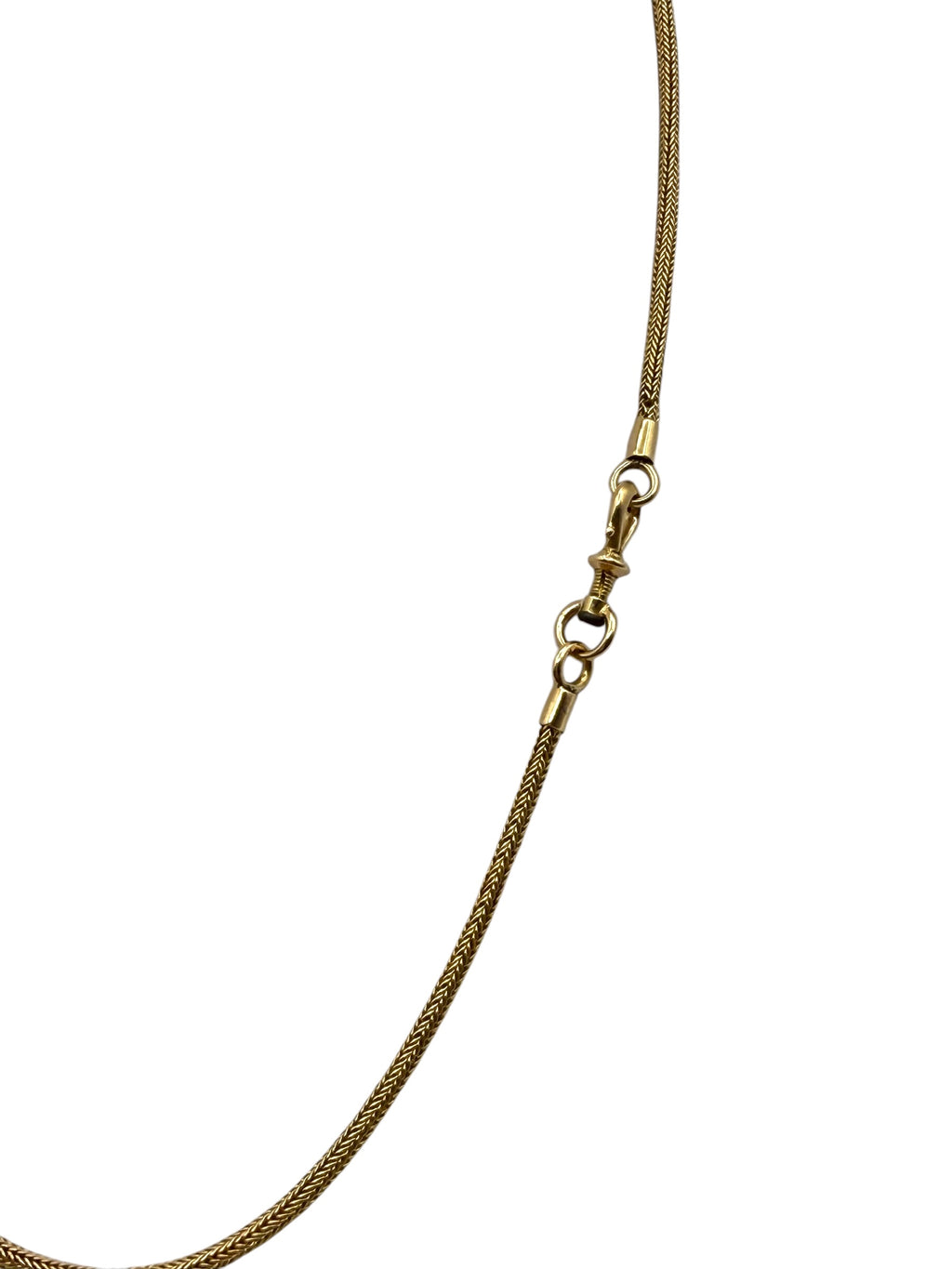 18k Antique Wheat Link Necklace