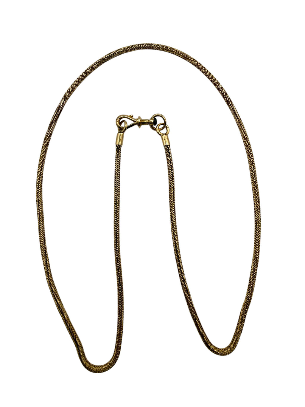 18k Antique Wheat Link Necklace