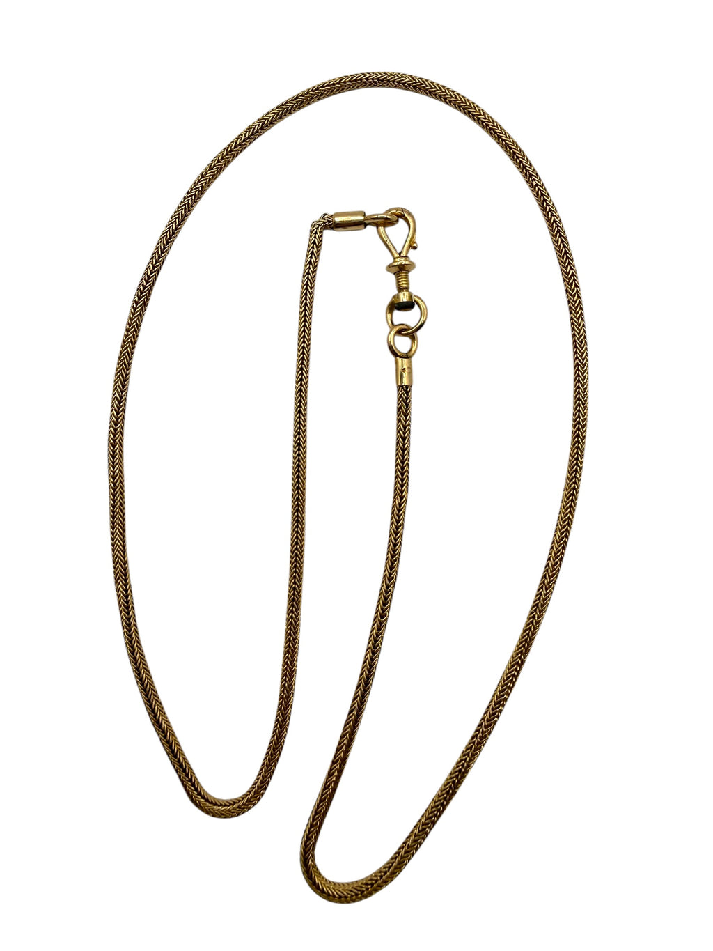 18k Antique Wheat Link Necklace