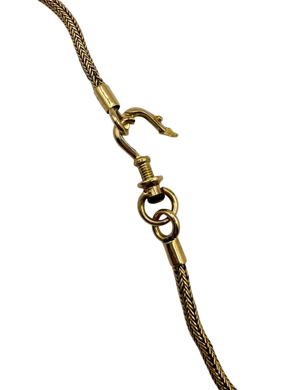 18k Antique Wheat Link Necklace