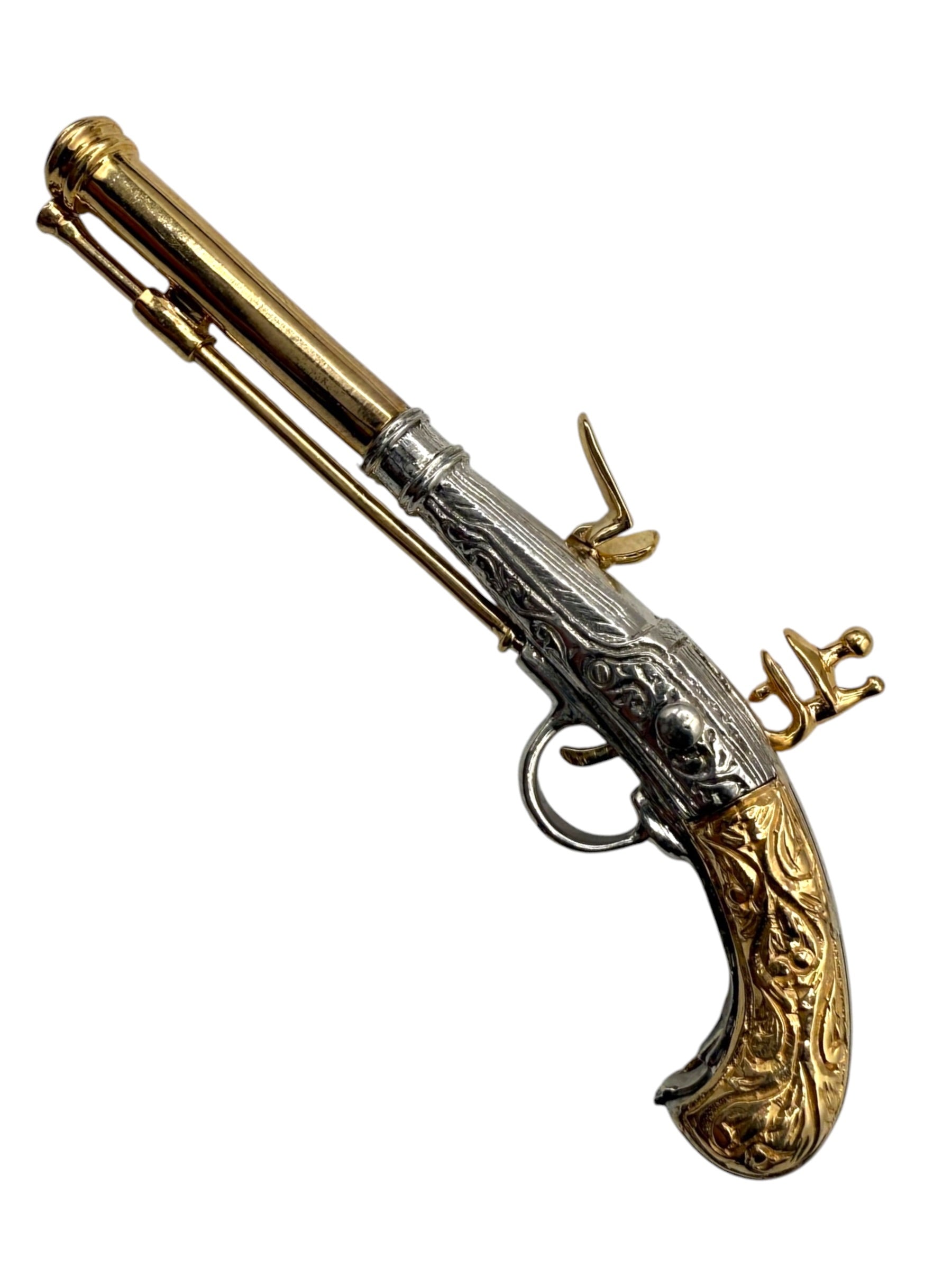 14k/ Silver Flintlock Pendant