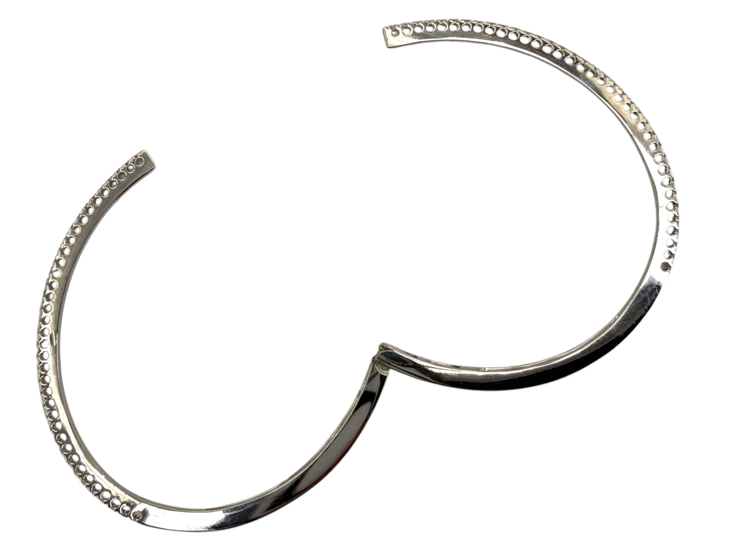 18k Diamond Clamper Bangle Bracelet