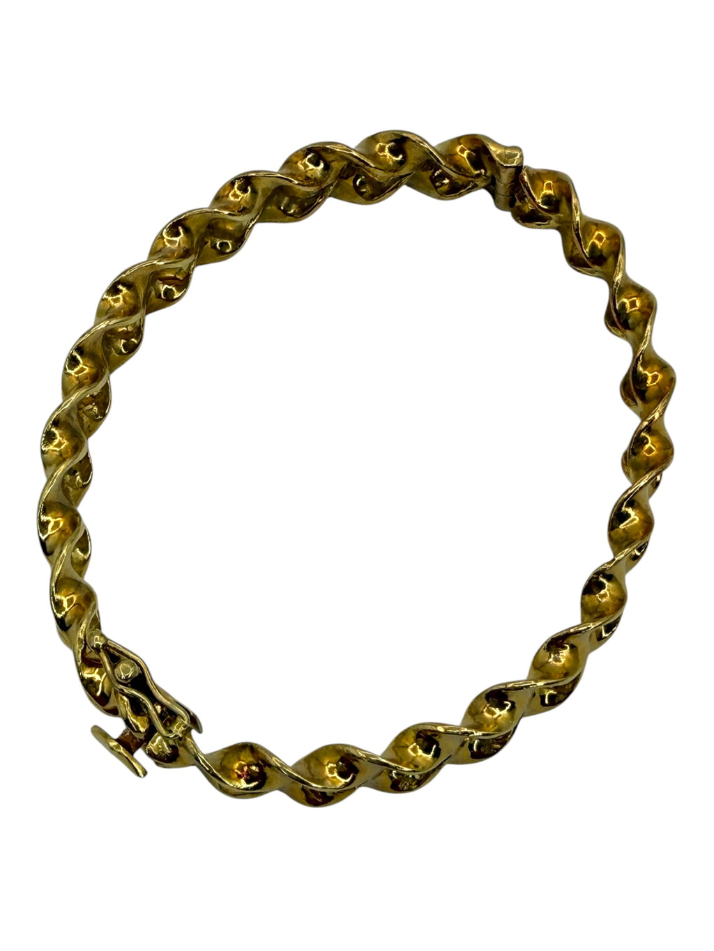 18k Twist Bangle Bracelet