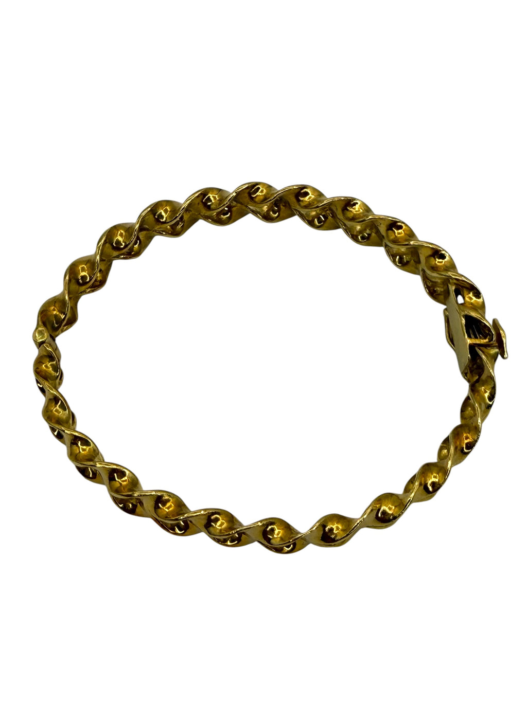 18k Twist Bangle Bracelet