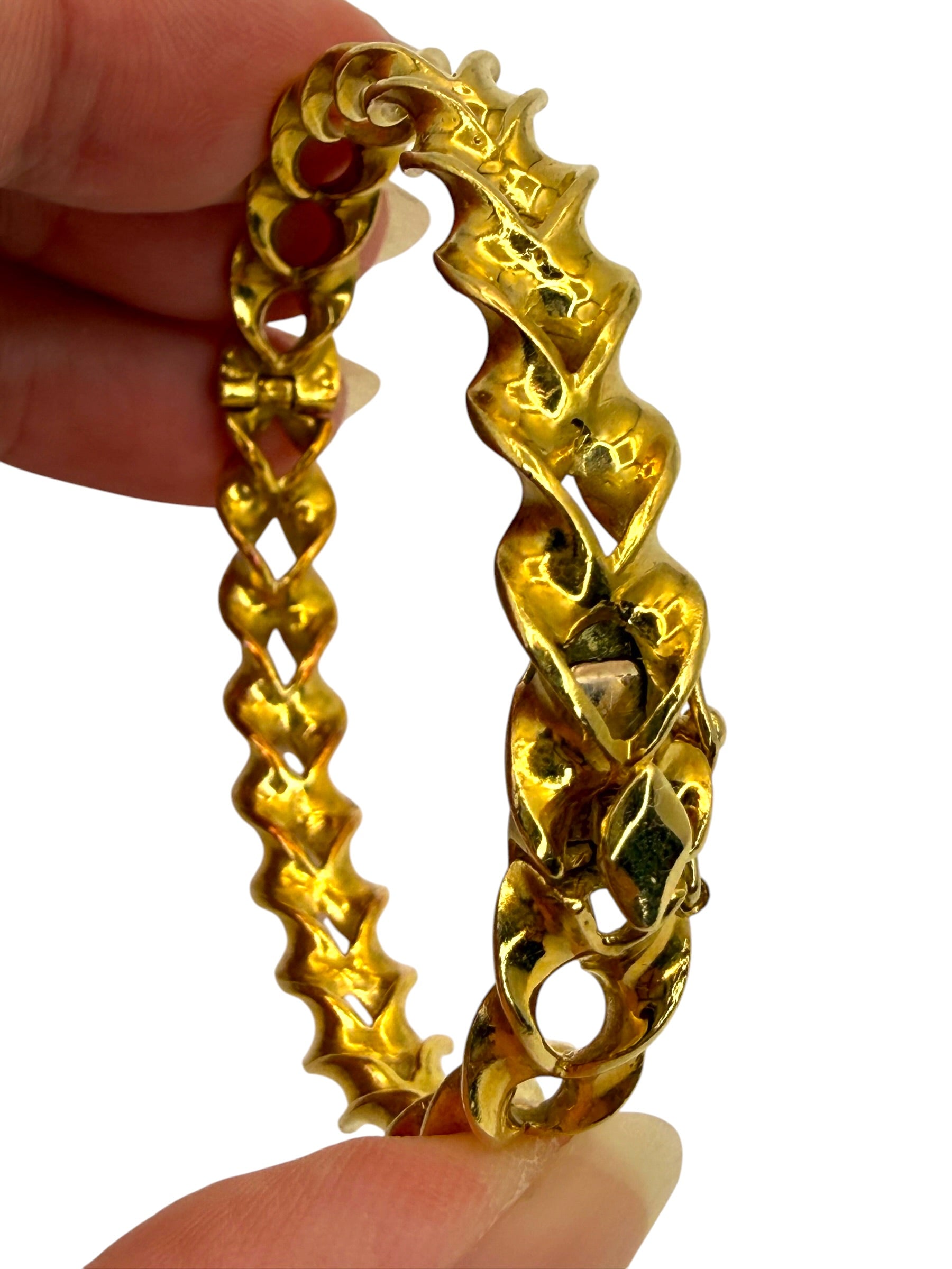 18k Twist Bangle Bracelet