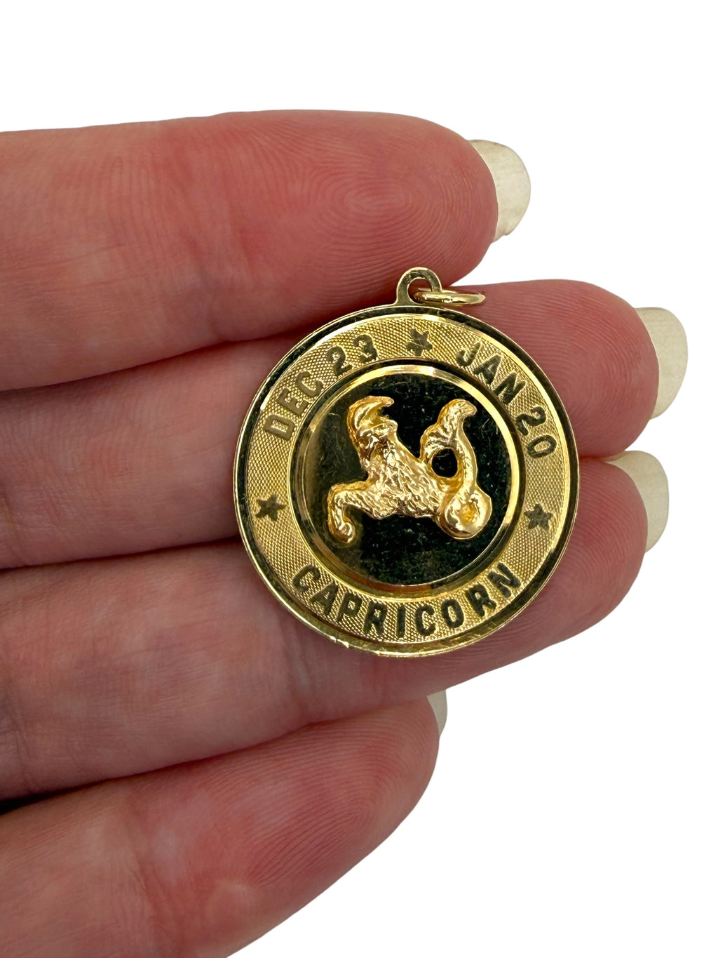 14k Capricorn Pendant
