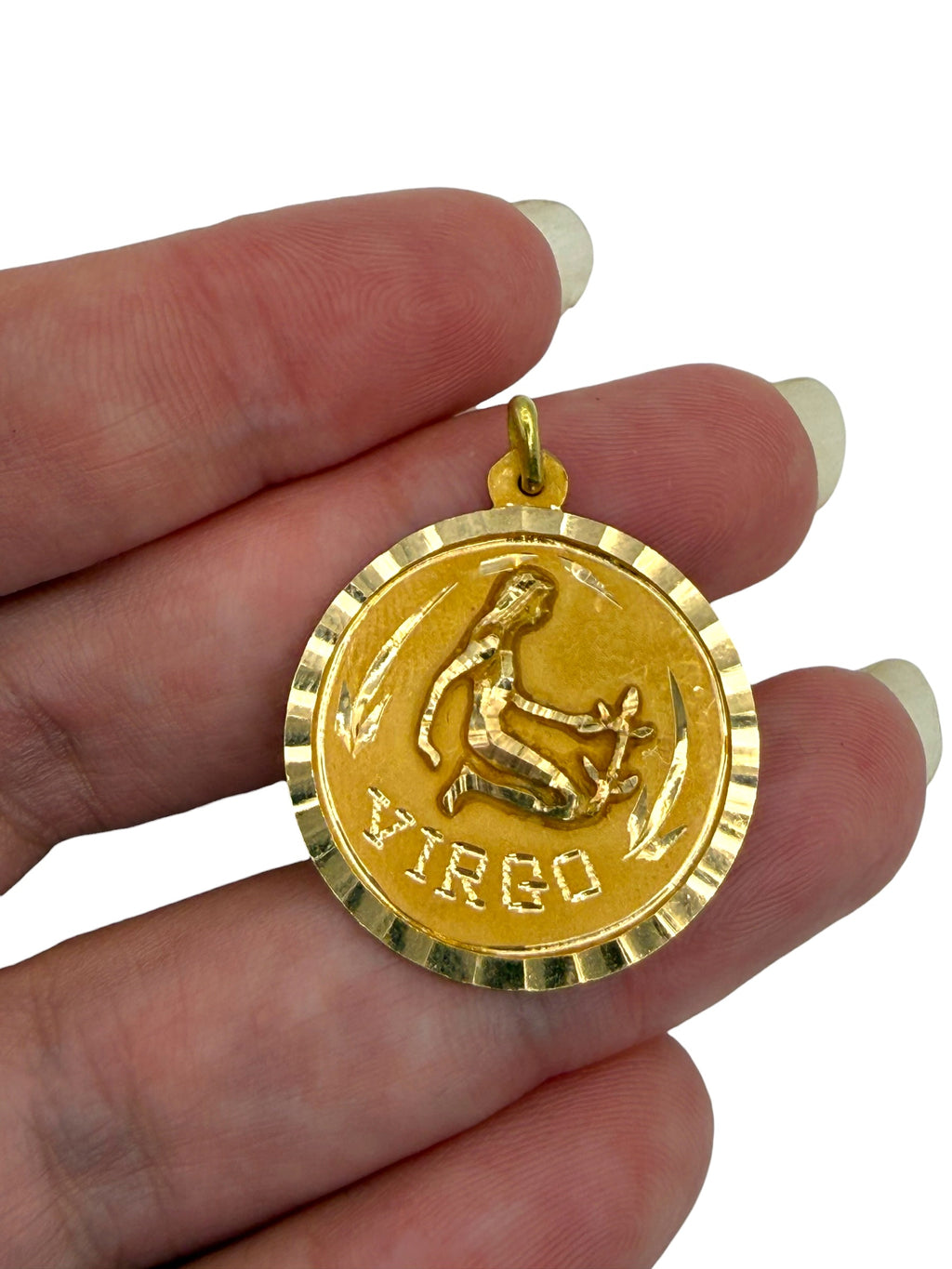 18k Virgo Pendant