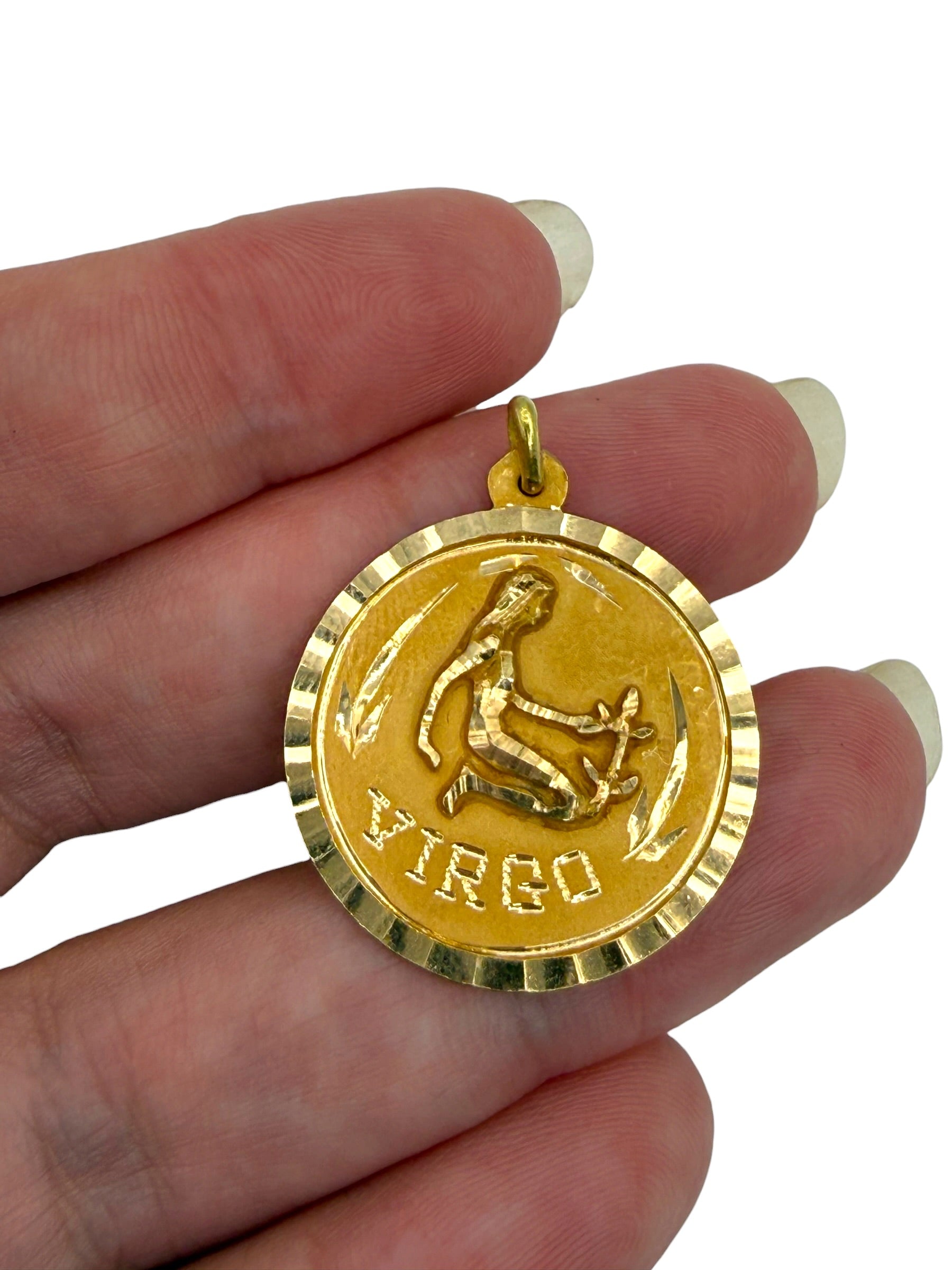 18k Virgo Pendant