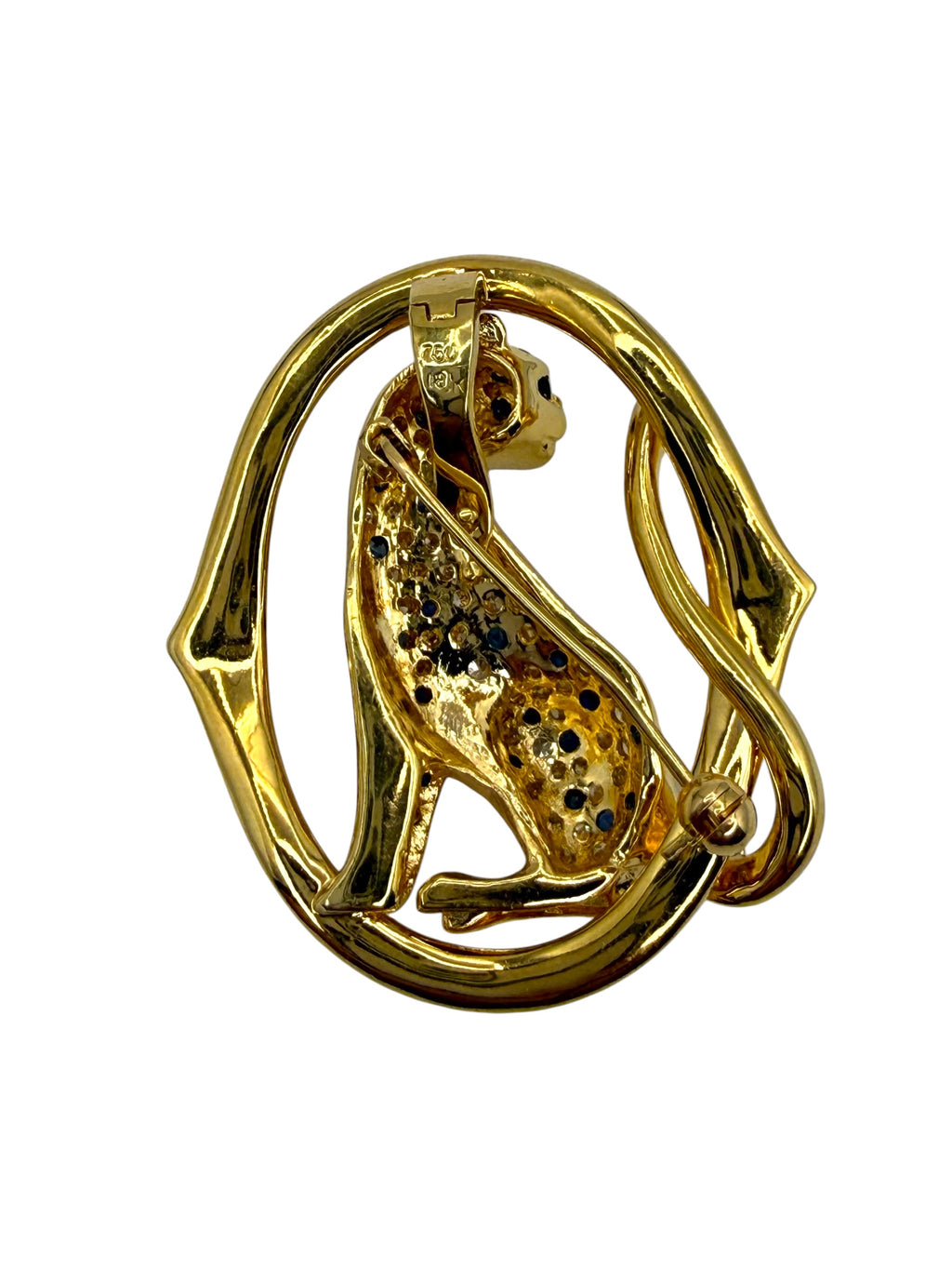 18k Panther Brooch