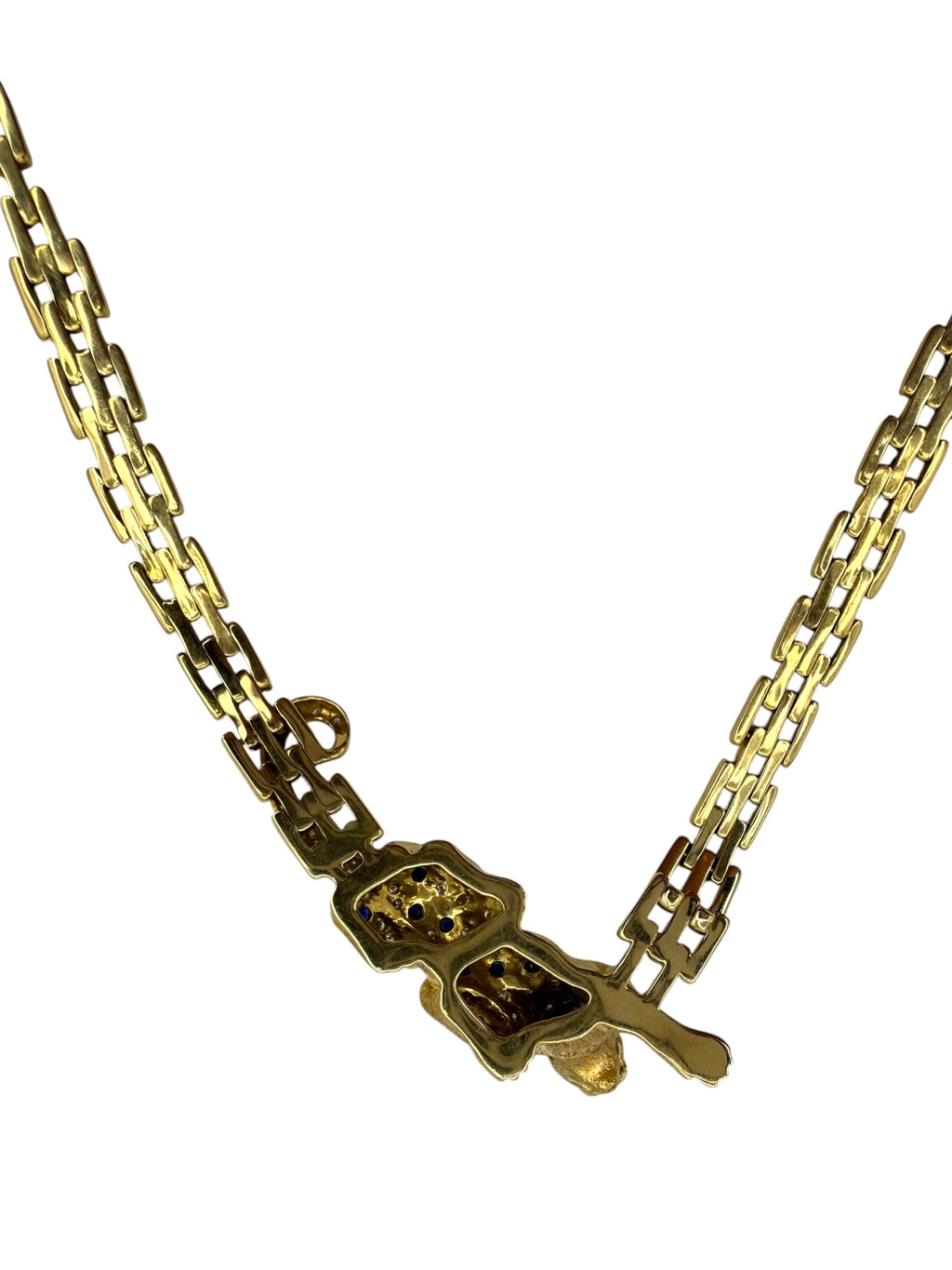 18k Crawling Panther Necklace